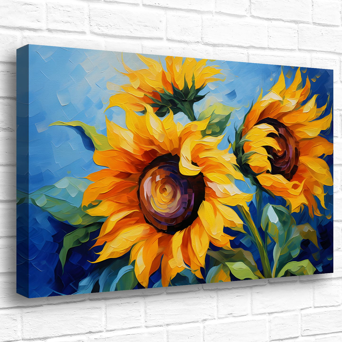 Azure Embrace Deluxe Box Landscape Canvas Prints