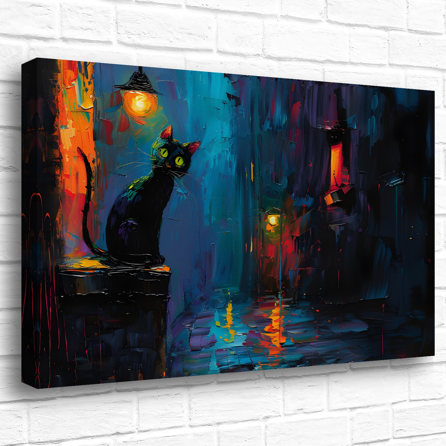 Nocturnal Guardian Deluxe Box Landscape Canvas Prints