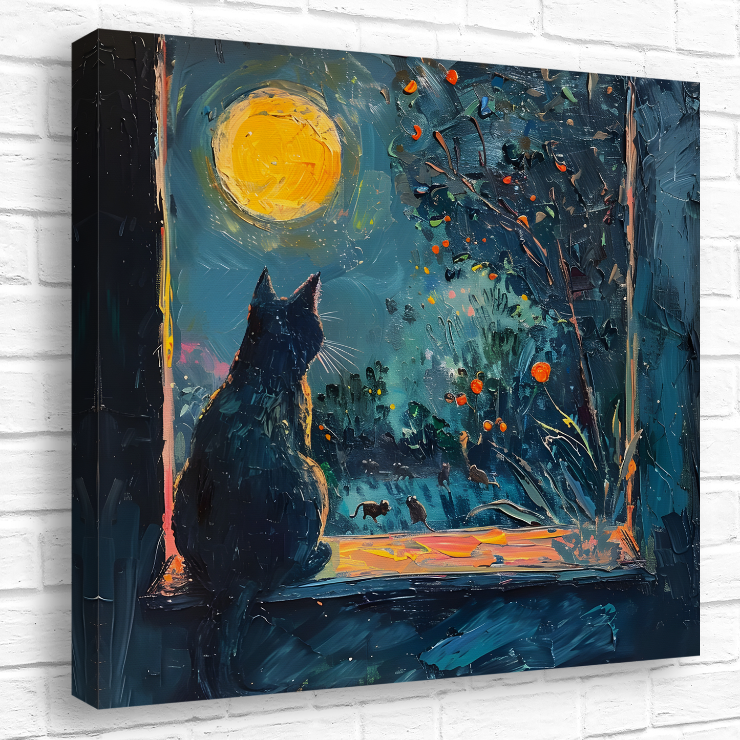 Window to the Wild Deluxe Box Square Canvas Prints