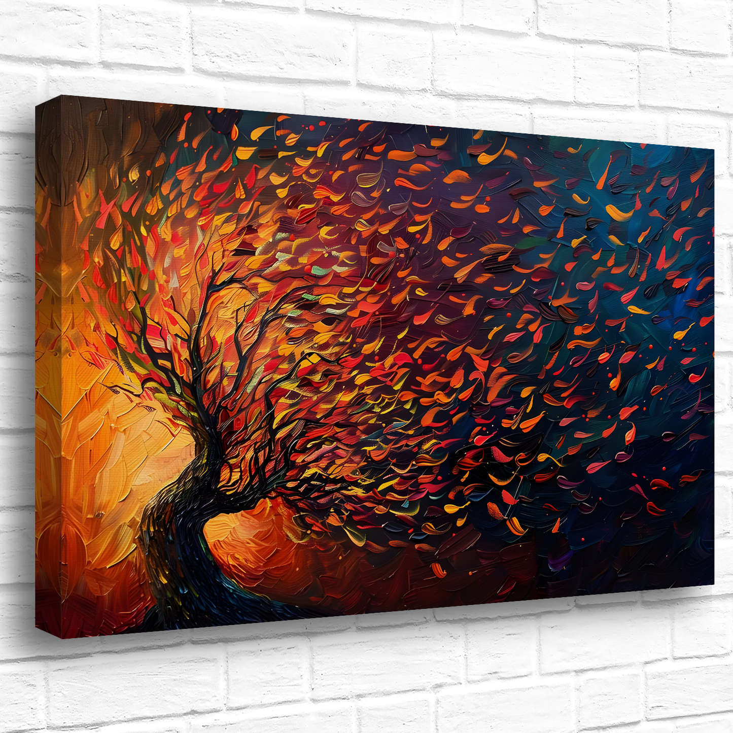 Tree of Life Fiery Elegance Deluxe Box Canvas Prints Landscape