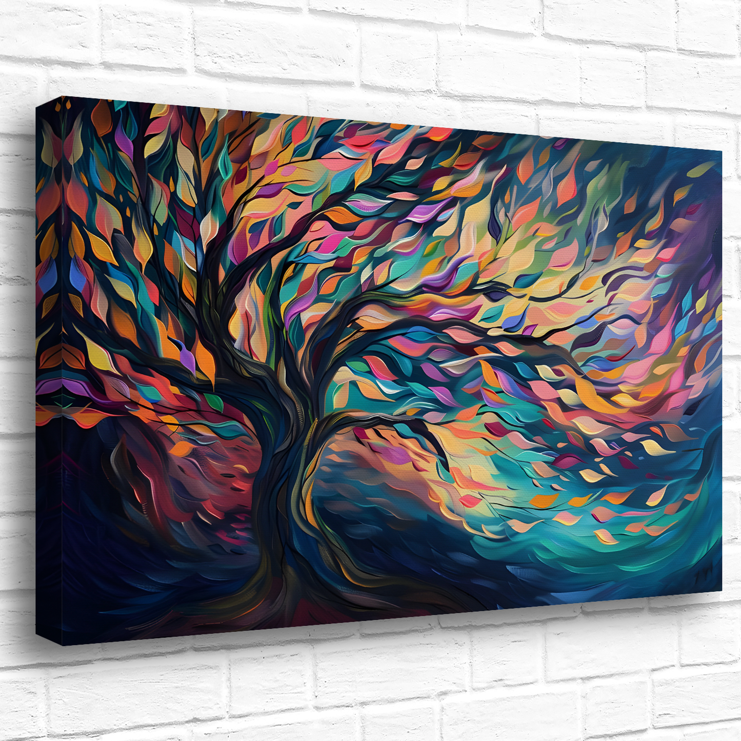 Tree of Life Vibrant Serenity Deluxe Box Canvas Prints Landscape