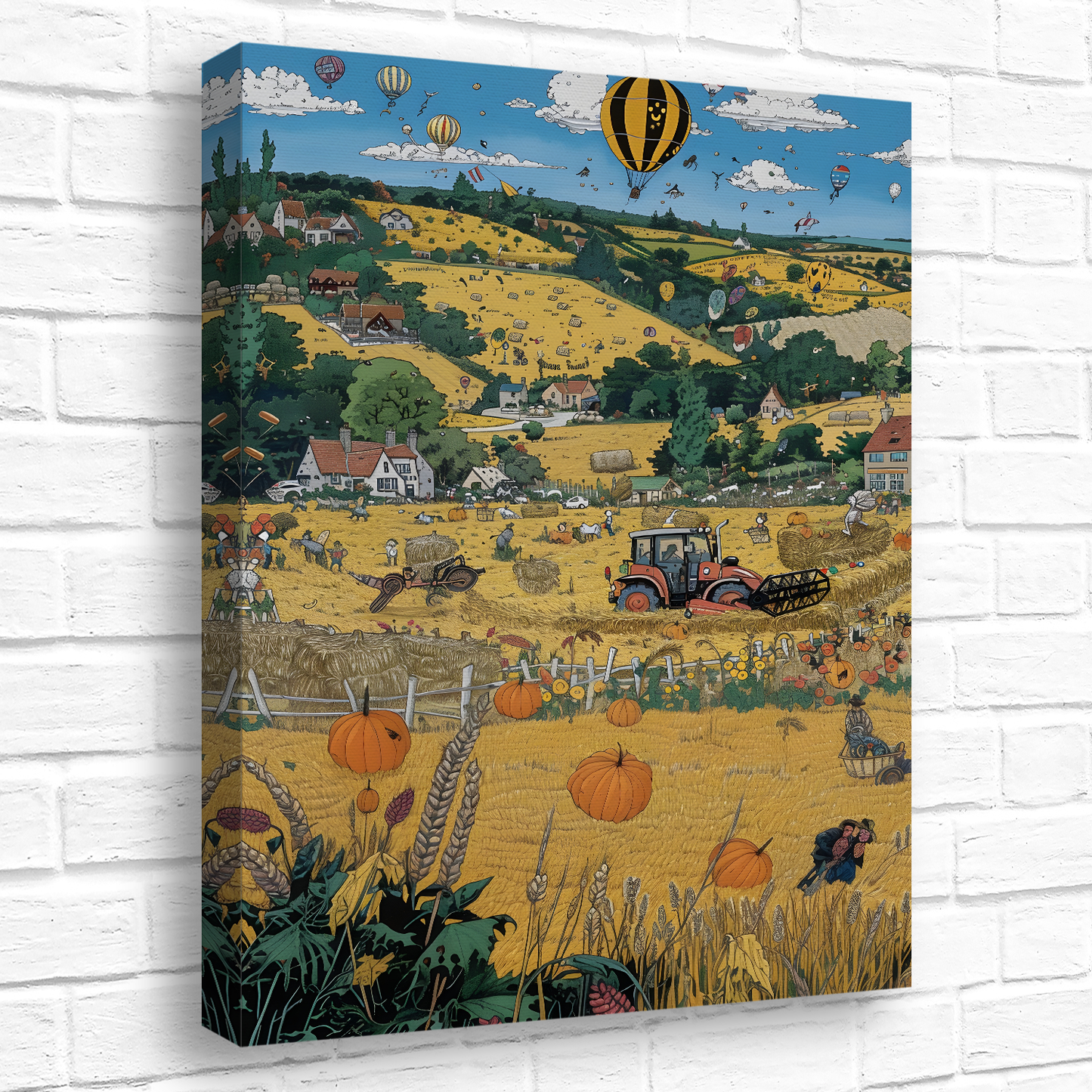 Golden Harvest Deluxe Box Canvas Prints Portrait