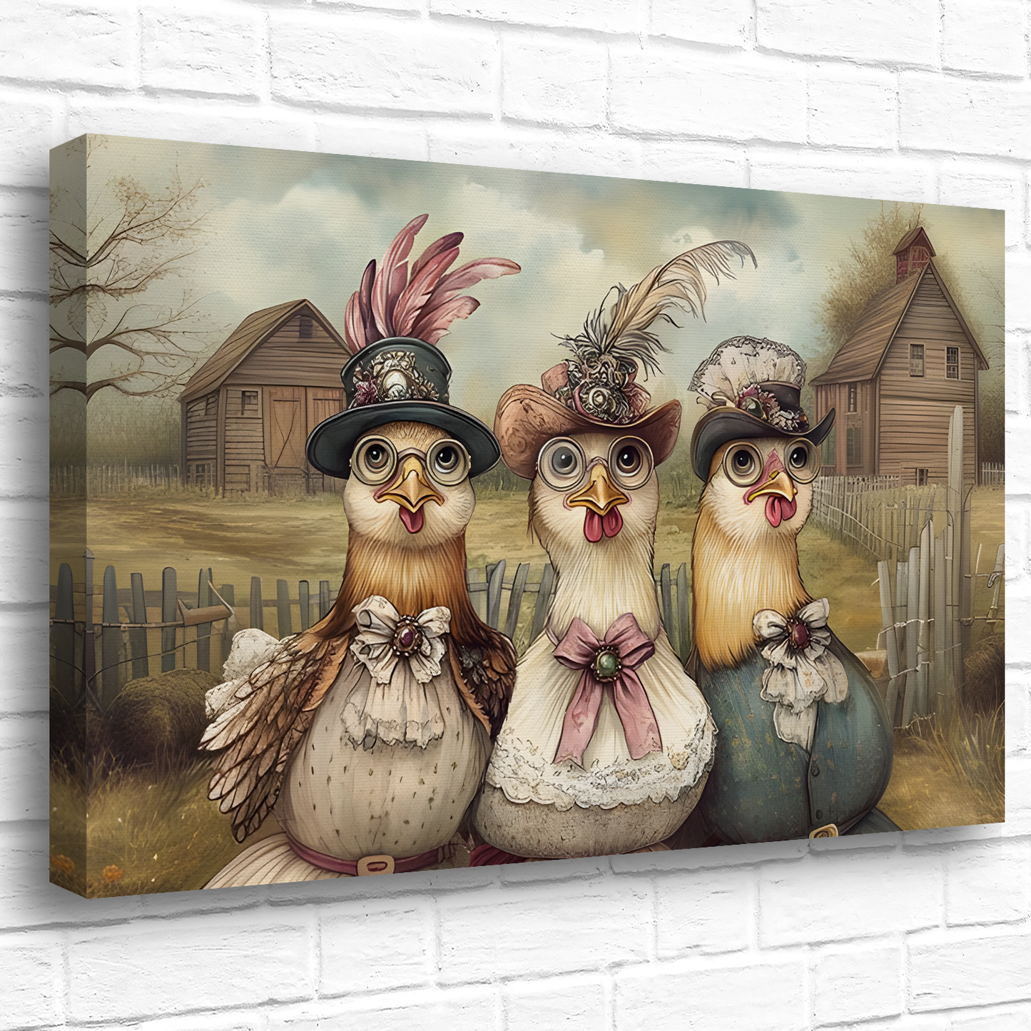 The Barnyard Belles Deluxe Box Canvas Prints Landscape