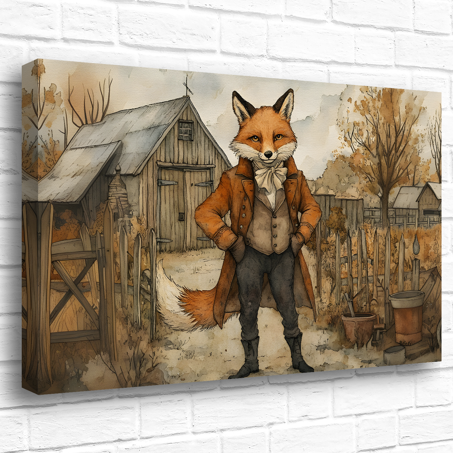 The Dappered Vixen Deluxe Box Canvas Prints Landscape