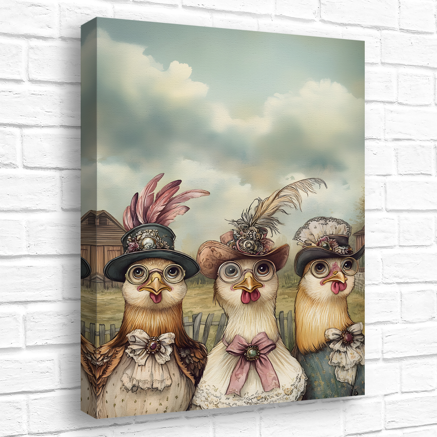 The Barnyard Belles Deluxe Box Canvas Prints Portrait