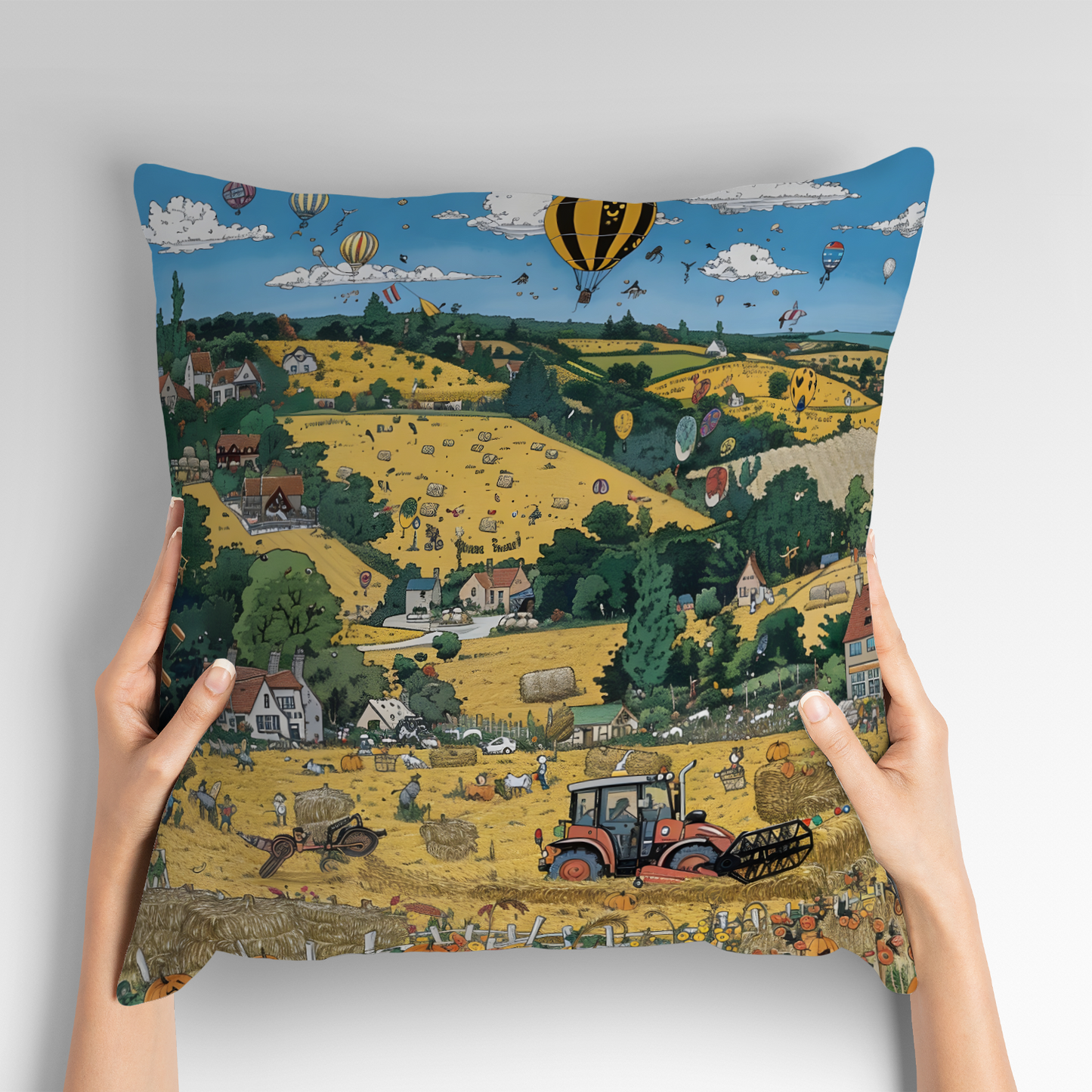 Golden Harvest Hand Made Poly Linen Cushions
