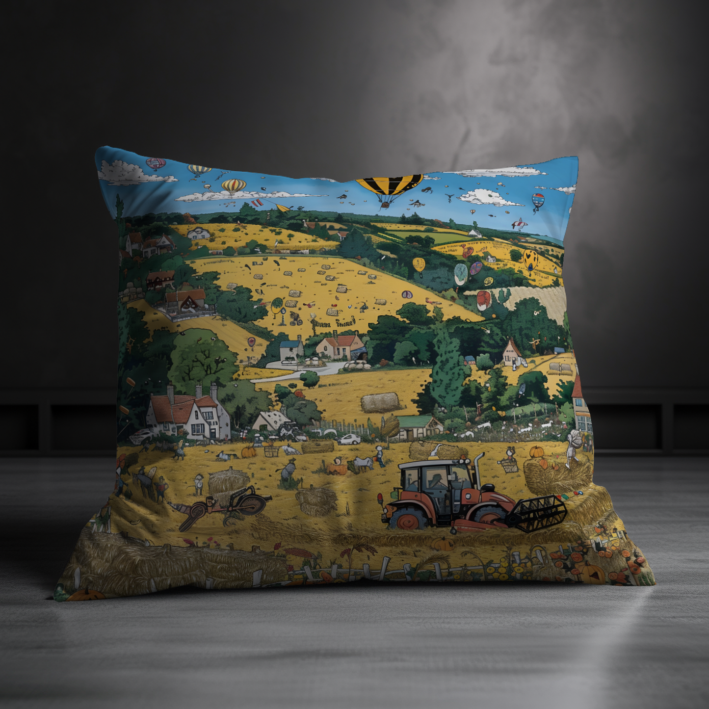 Golden Harvest Hand Made Poly Linen Cushions