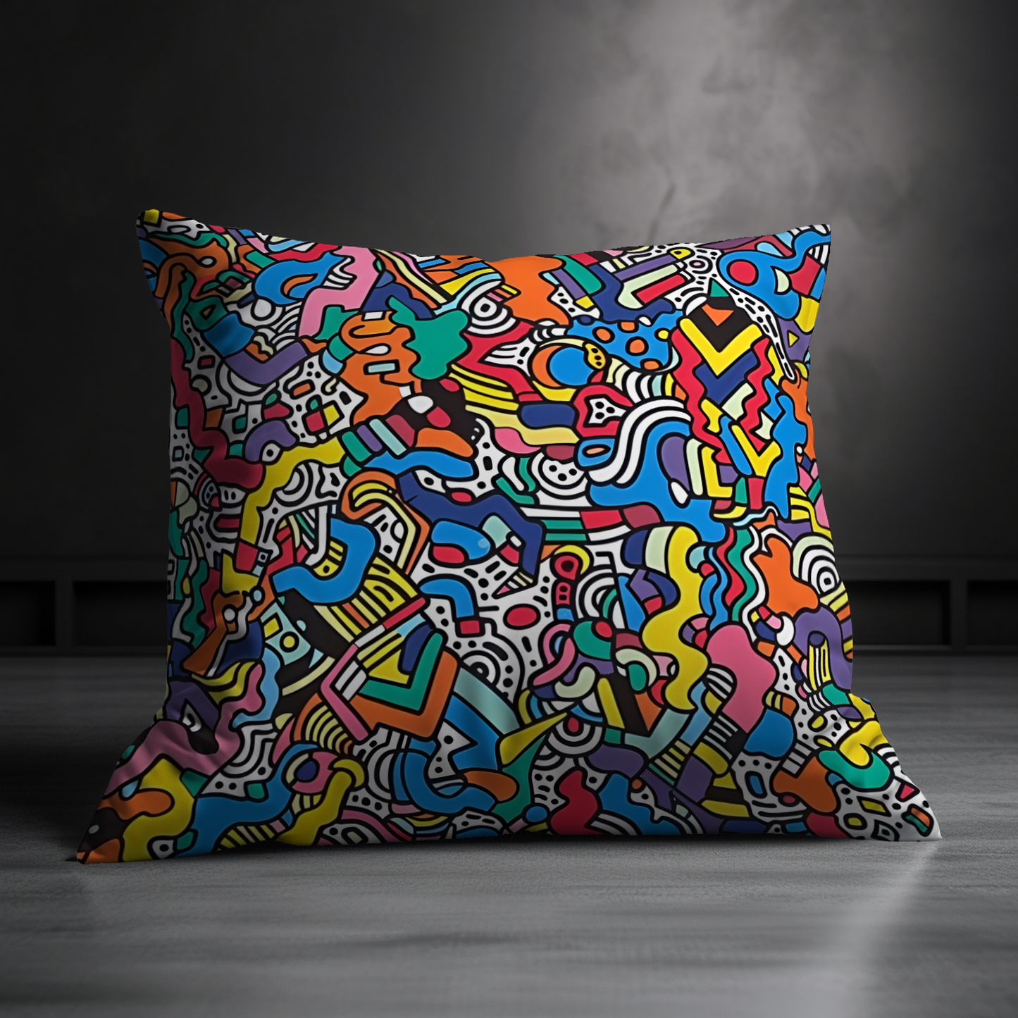 Geometric Vibrance Hand Made Poly Linen Cushions