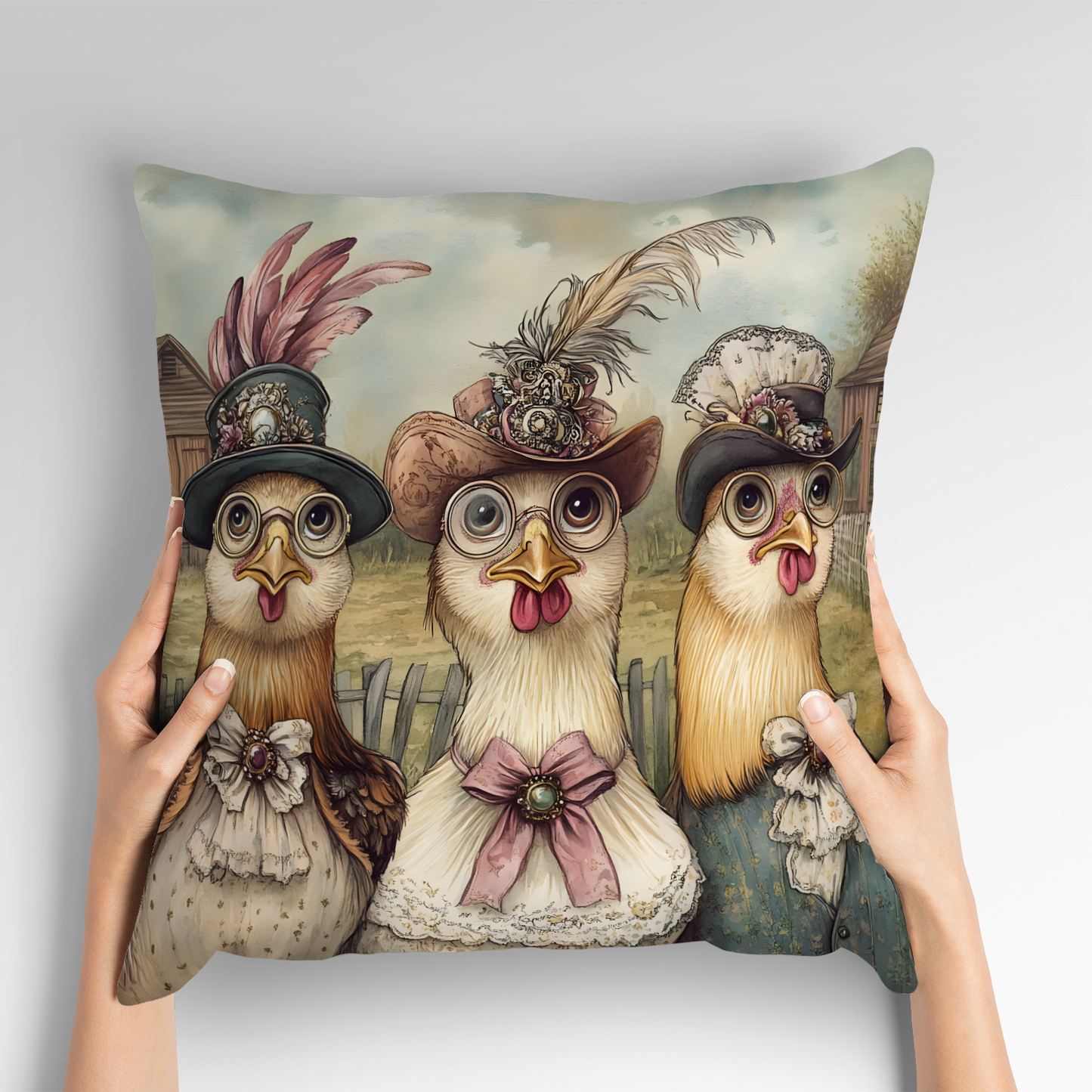 The Barnyard Belles Hand Made Poly Linen Cushions