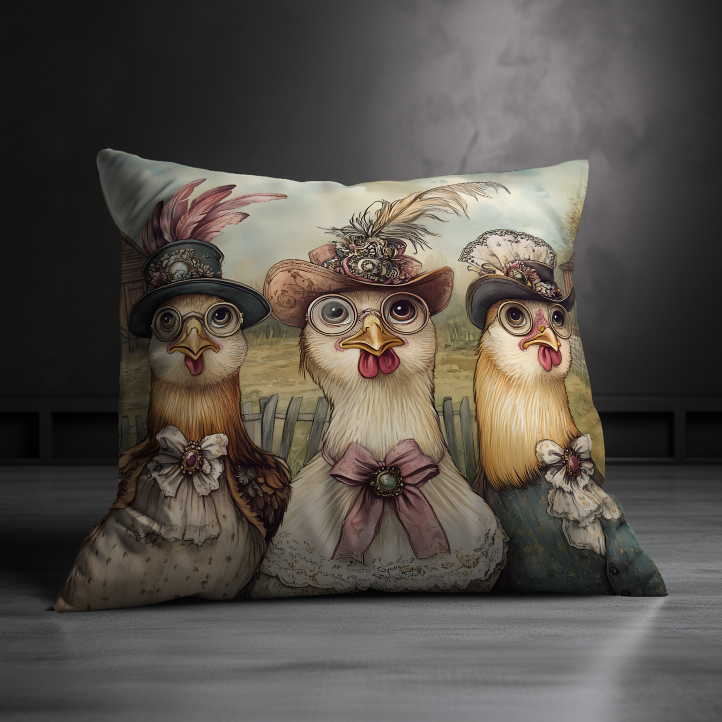 The Barnyard Belles Hand Made Poly Linen Cushions