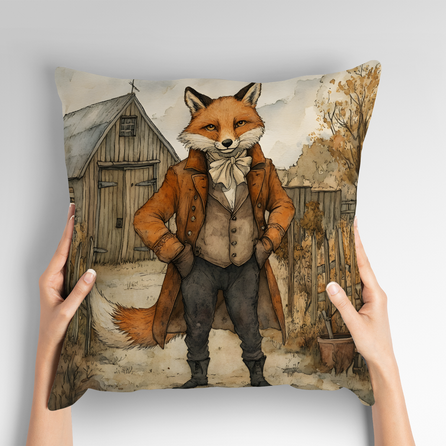 The Dappered Vixen Hand Made Poly Linen Cushions