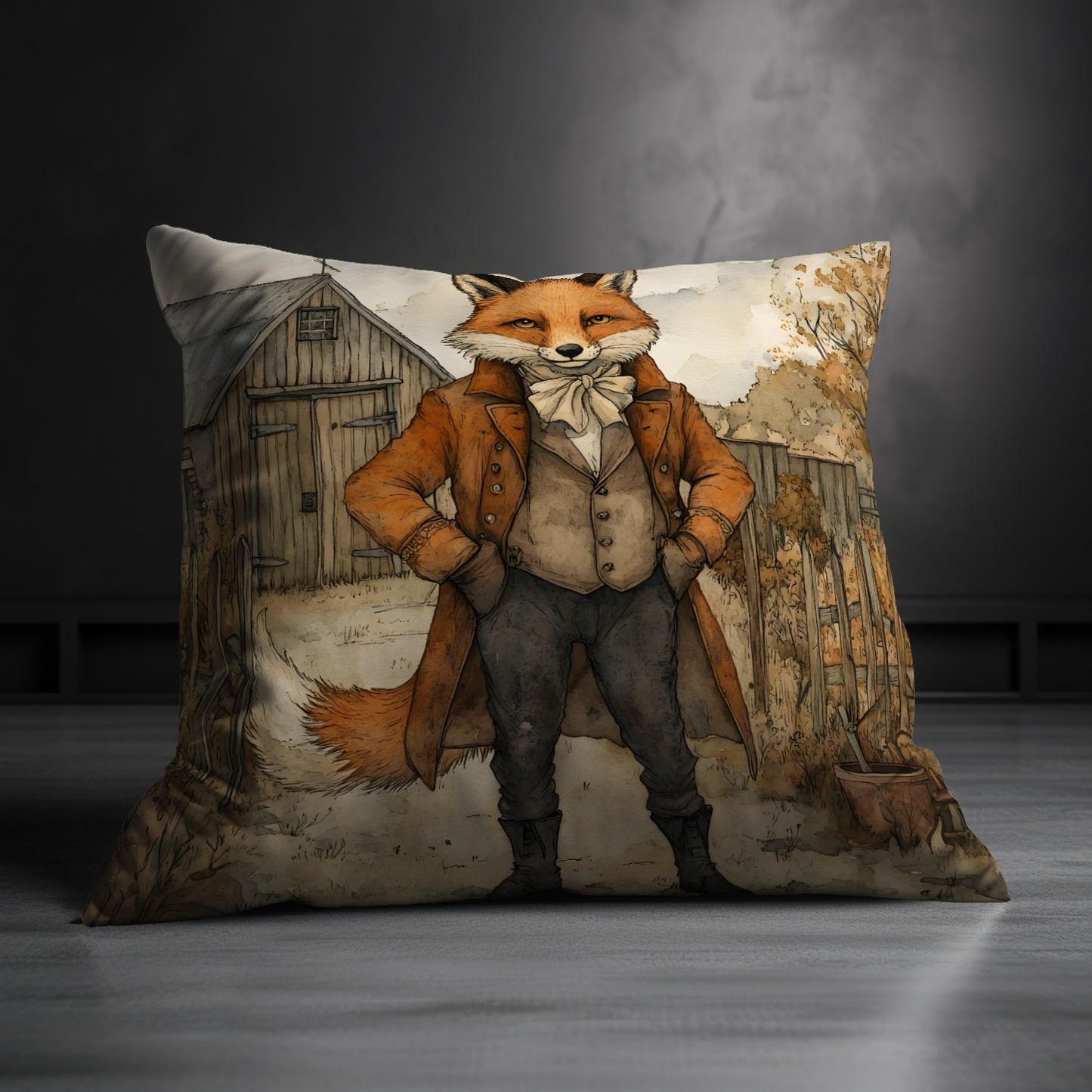 The Dappered Vixen Hand Made Poly Linen Cushions