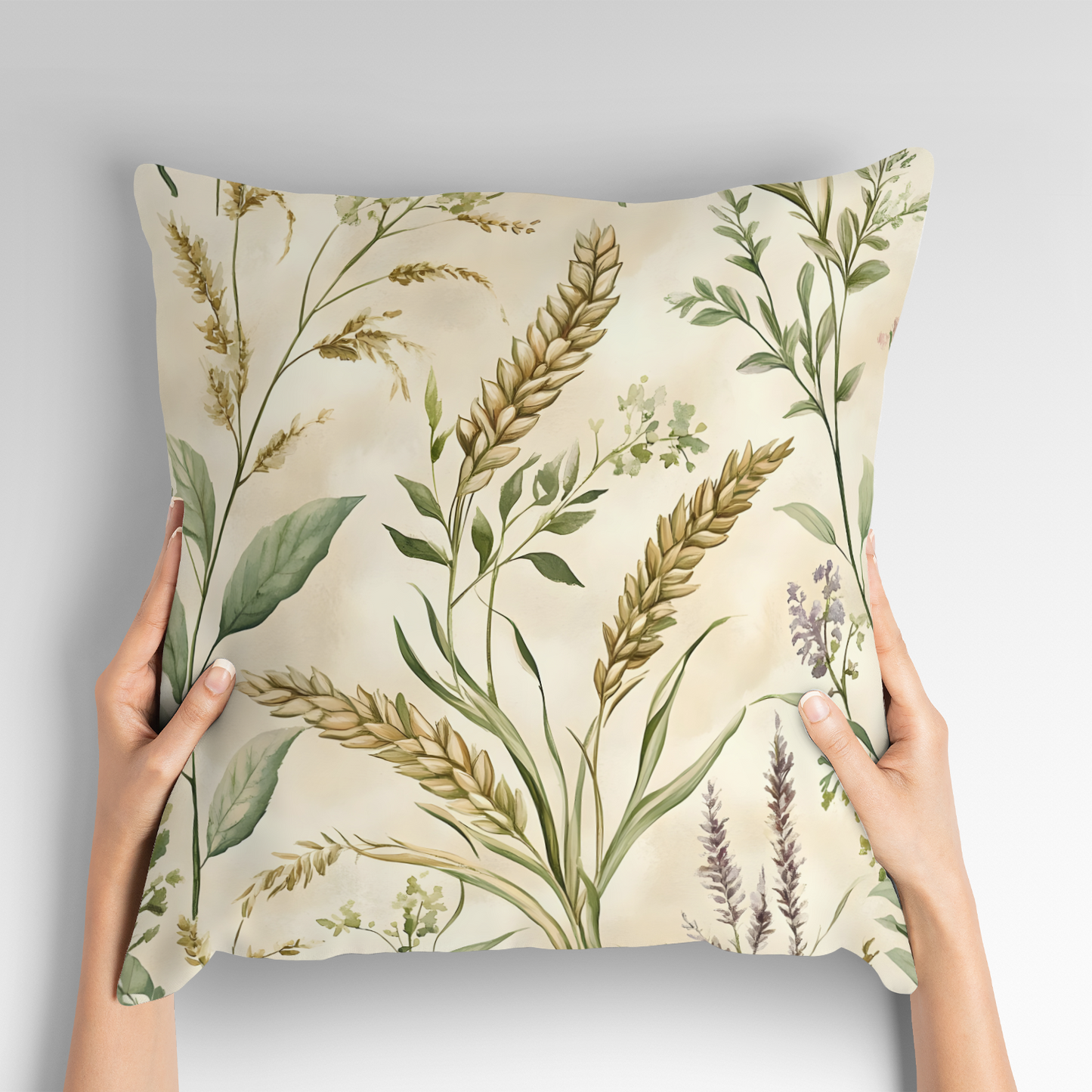 Rustic Wheat Hand Made Poly Linen Cushions