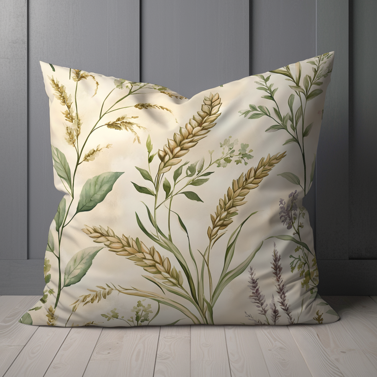 Rustic Wheat Hand Made Poly Linen Cushions