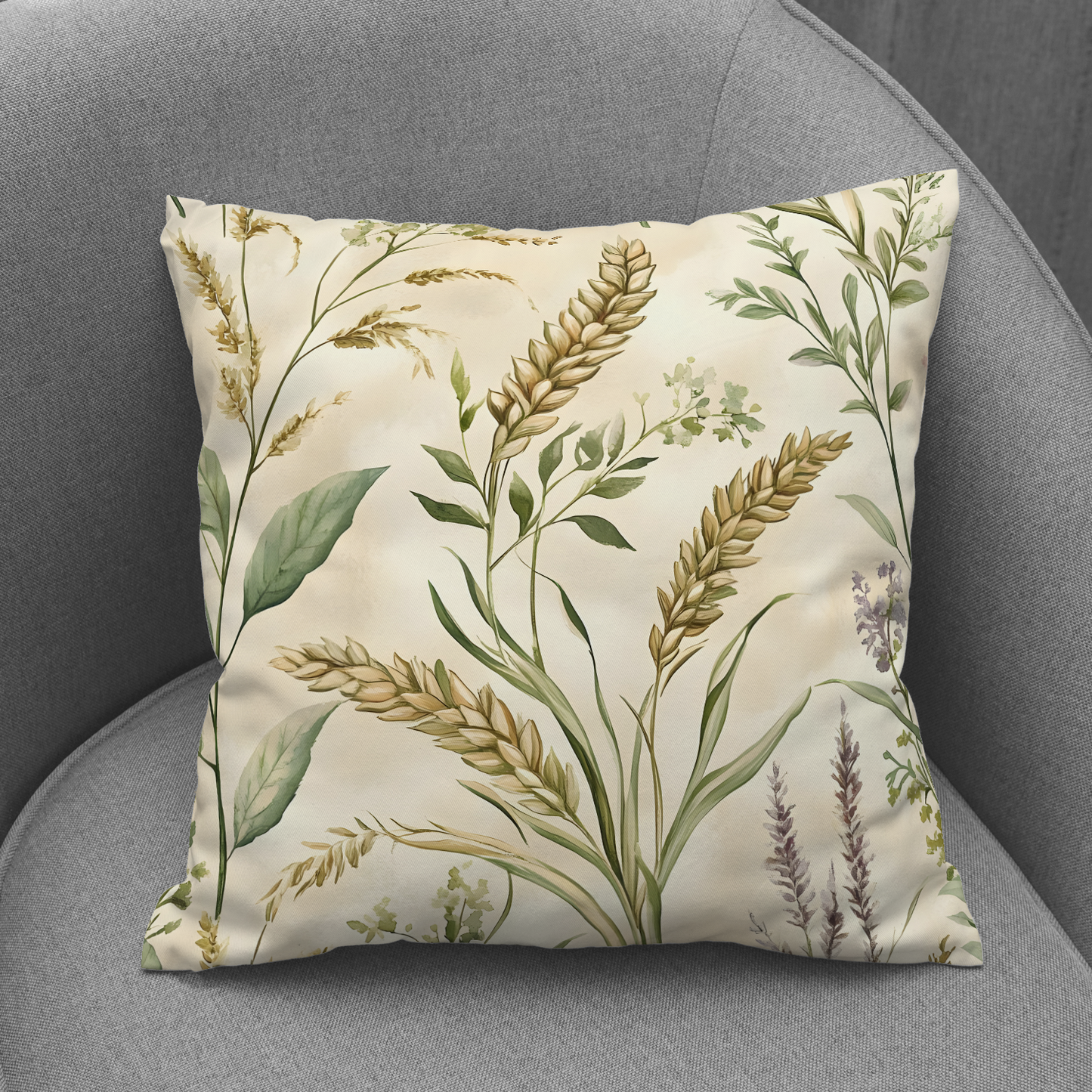 Rustic Wheat Hand Made Poly Linen Cushions