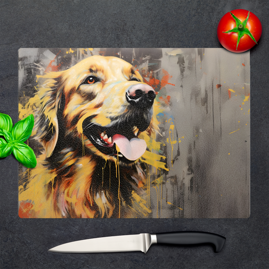 Retriever Radiance Textured Glass Chopping Boards