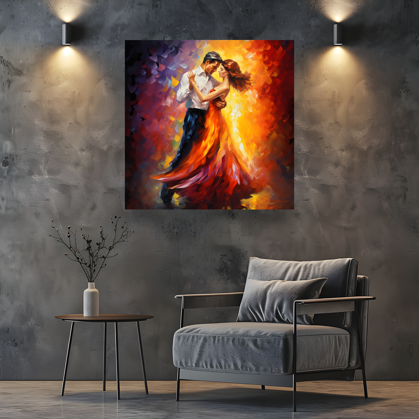 Rhythms of Passion Deluxe Box Square Canvas Print