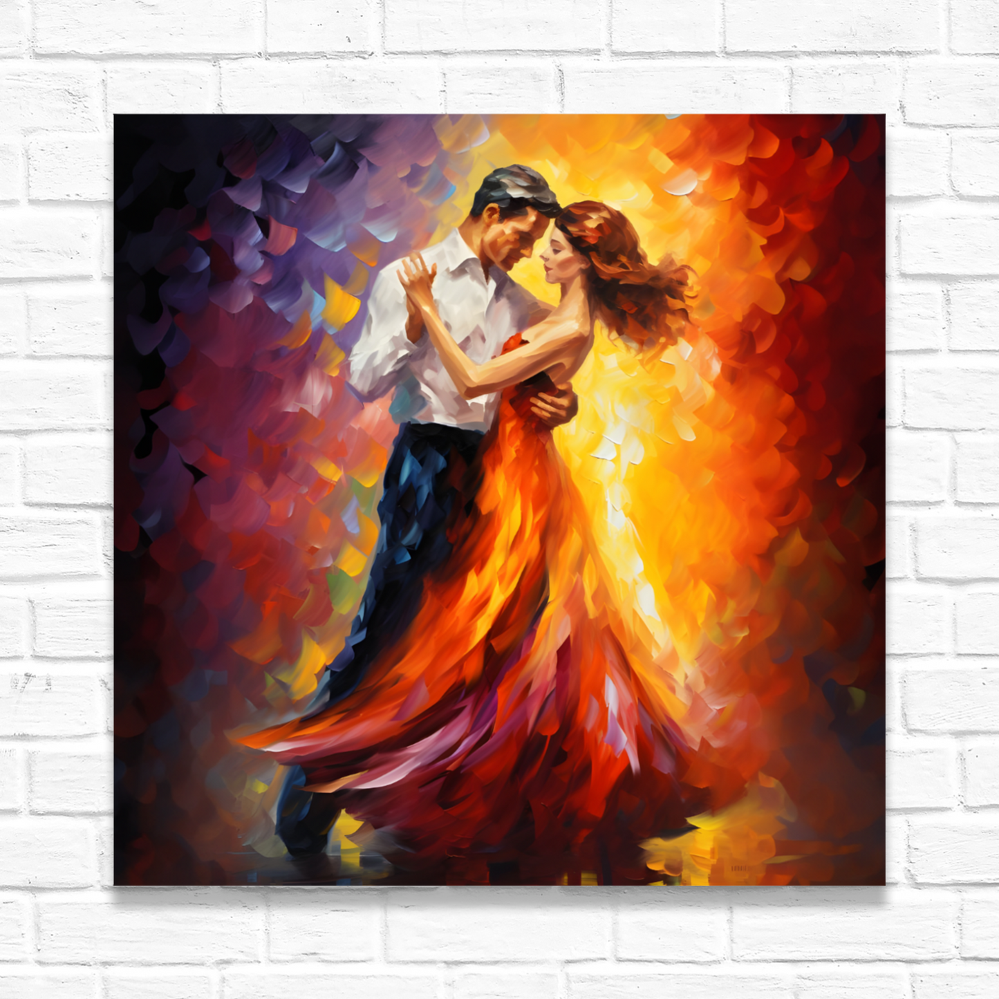 Rhythms of Passion Deluxe Box Square Canvas Print