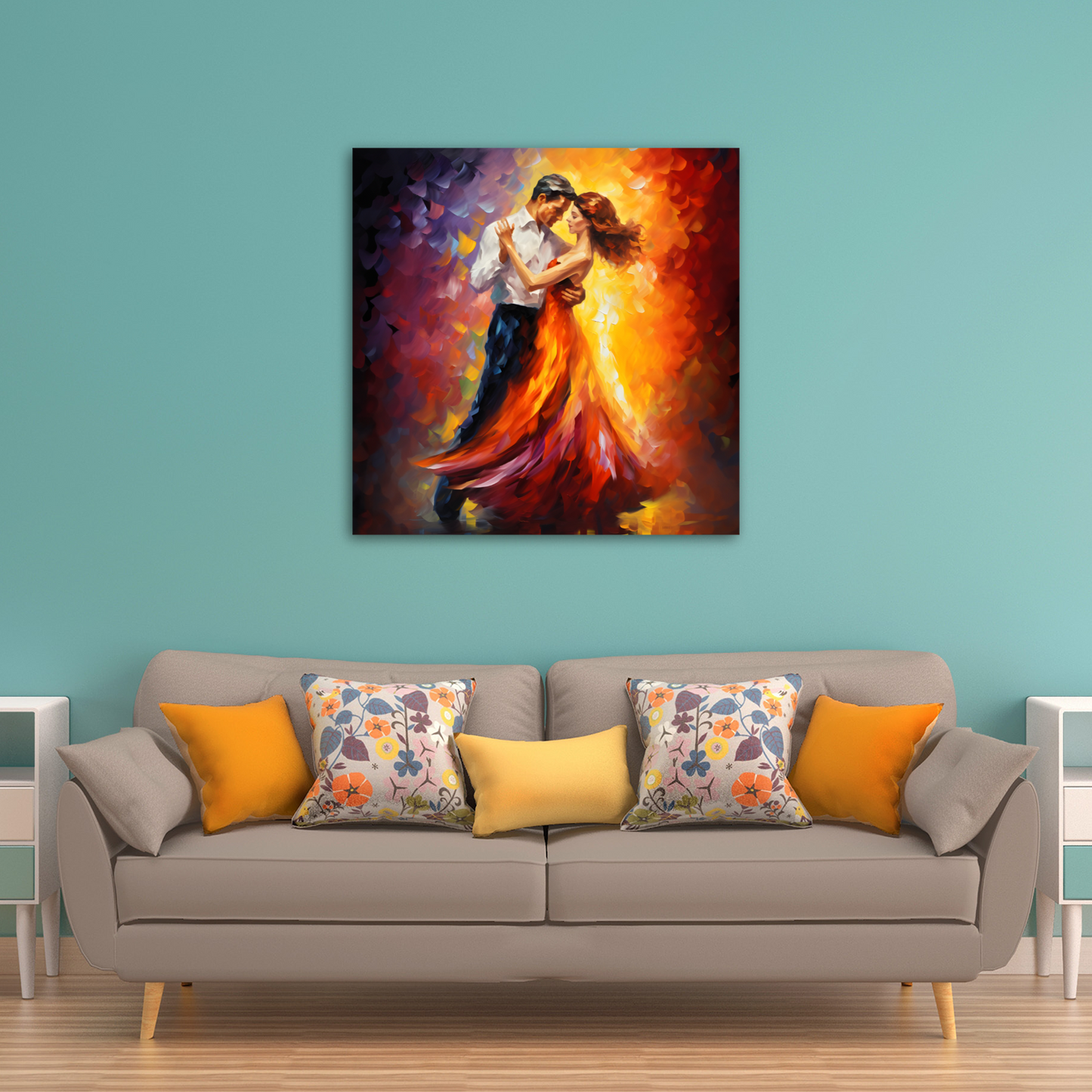 Rhythms of Passion Deluxe Box Square Canvas Print