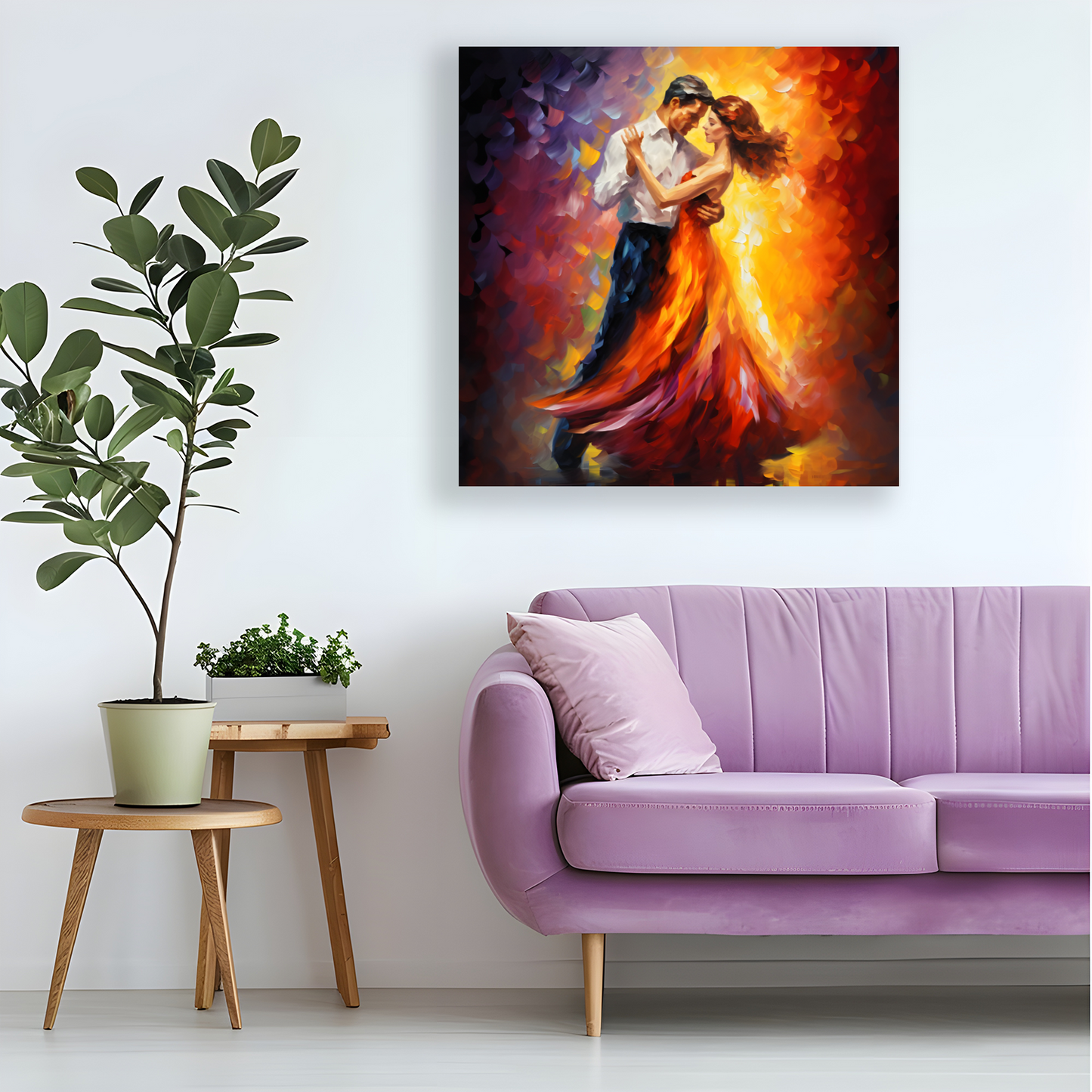 Rhythms of Passion Deluxe Box Square Canvas Print