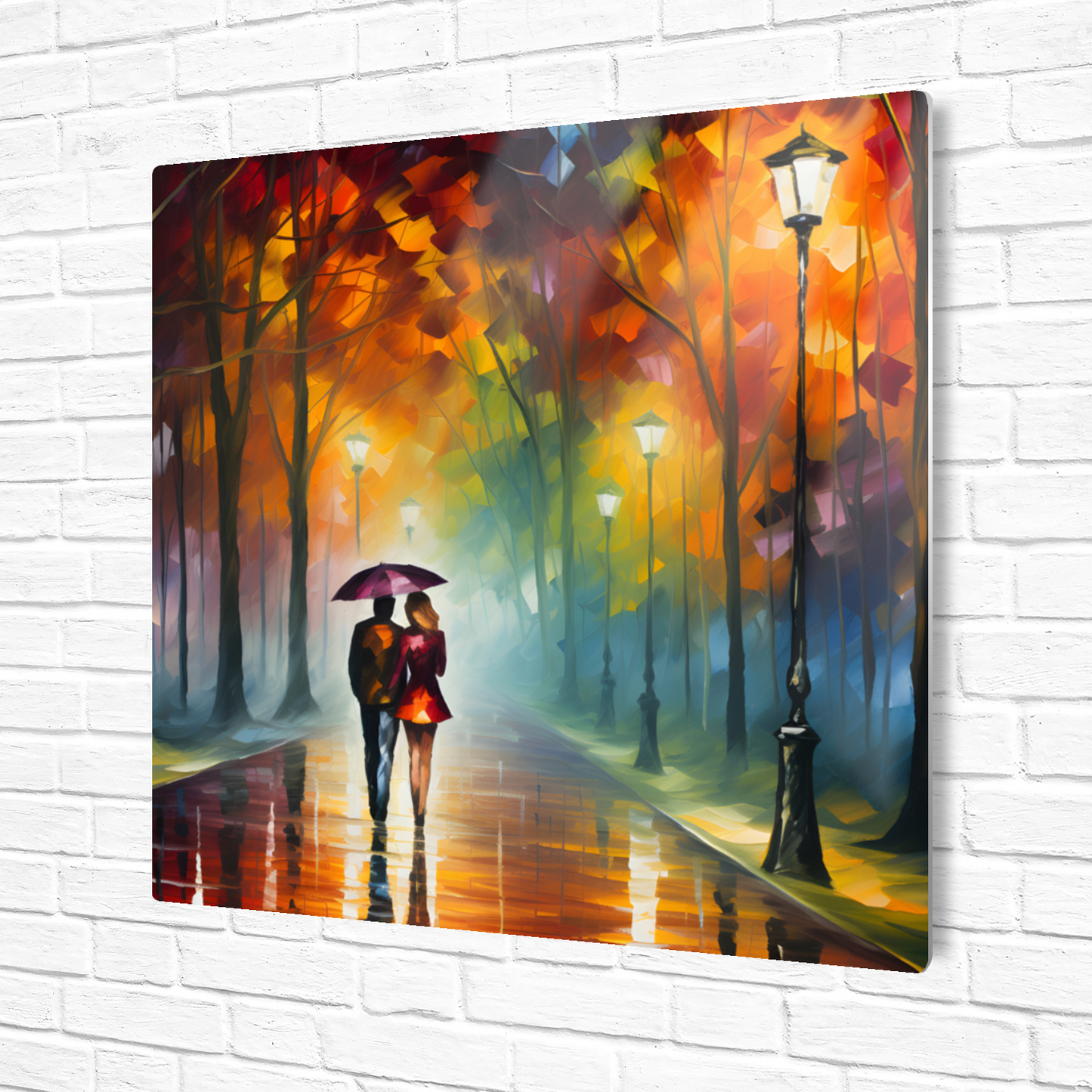 Autumnal Reflections Premium Square Aluminum Prints