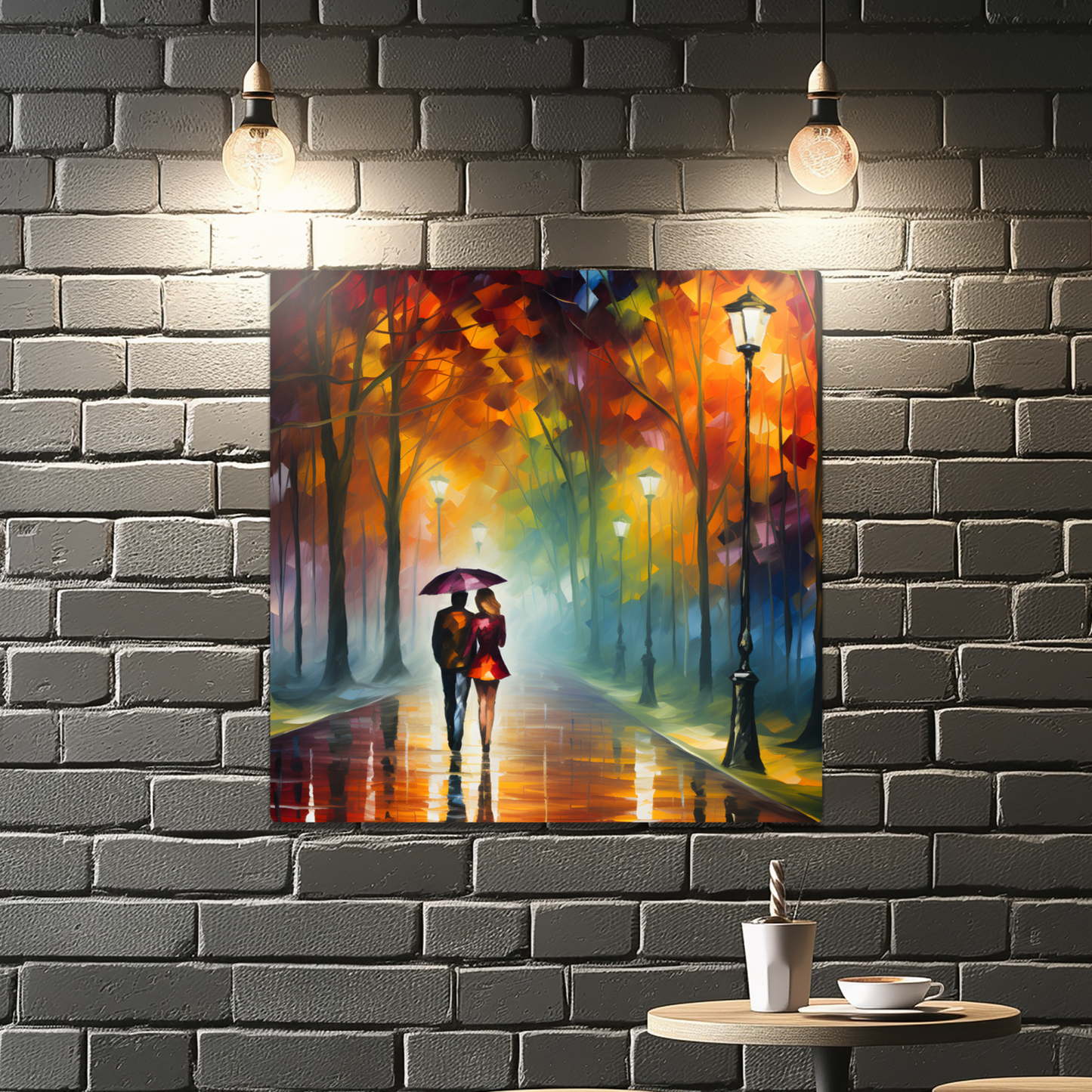 Autumnal Reflections Premium Square Aluminum Prints