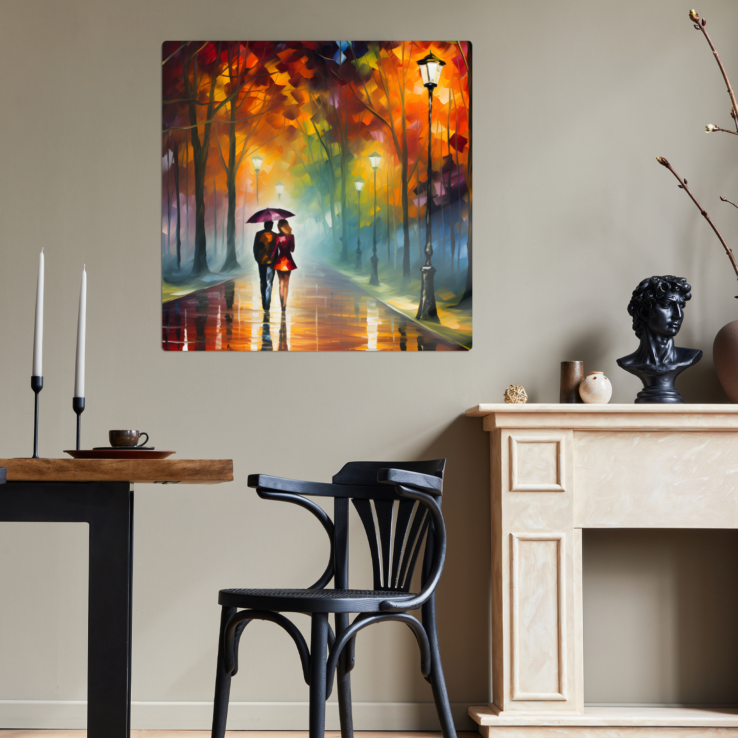 Autumnal Reflections Premium Square Aluminum Prints