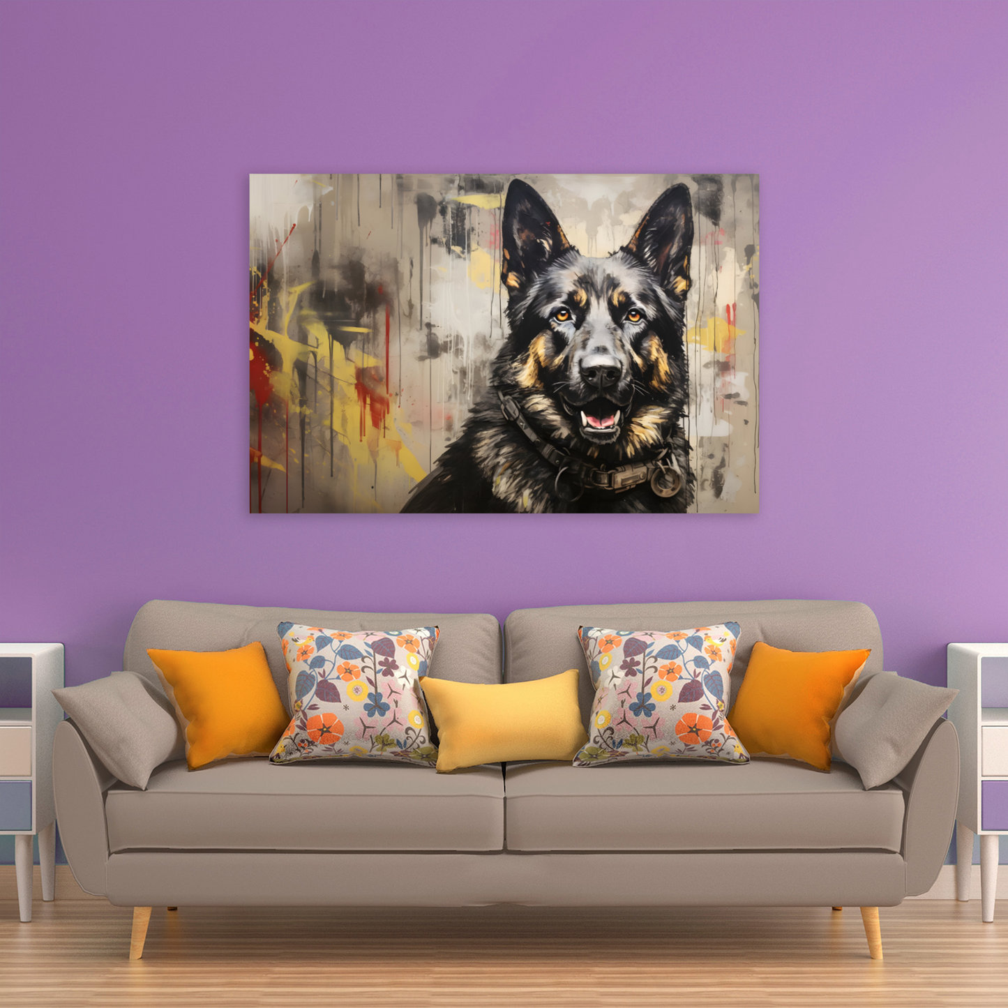 Shepherd Splash  Deluxe Box Landscape Canvas Prints