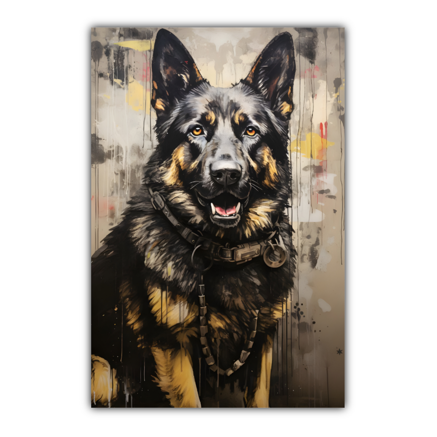 Shepherd Splash  Deluxe Box Portrait Canvas Prints