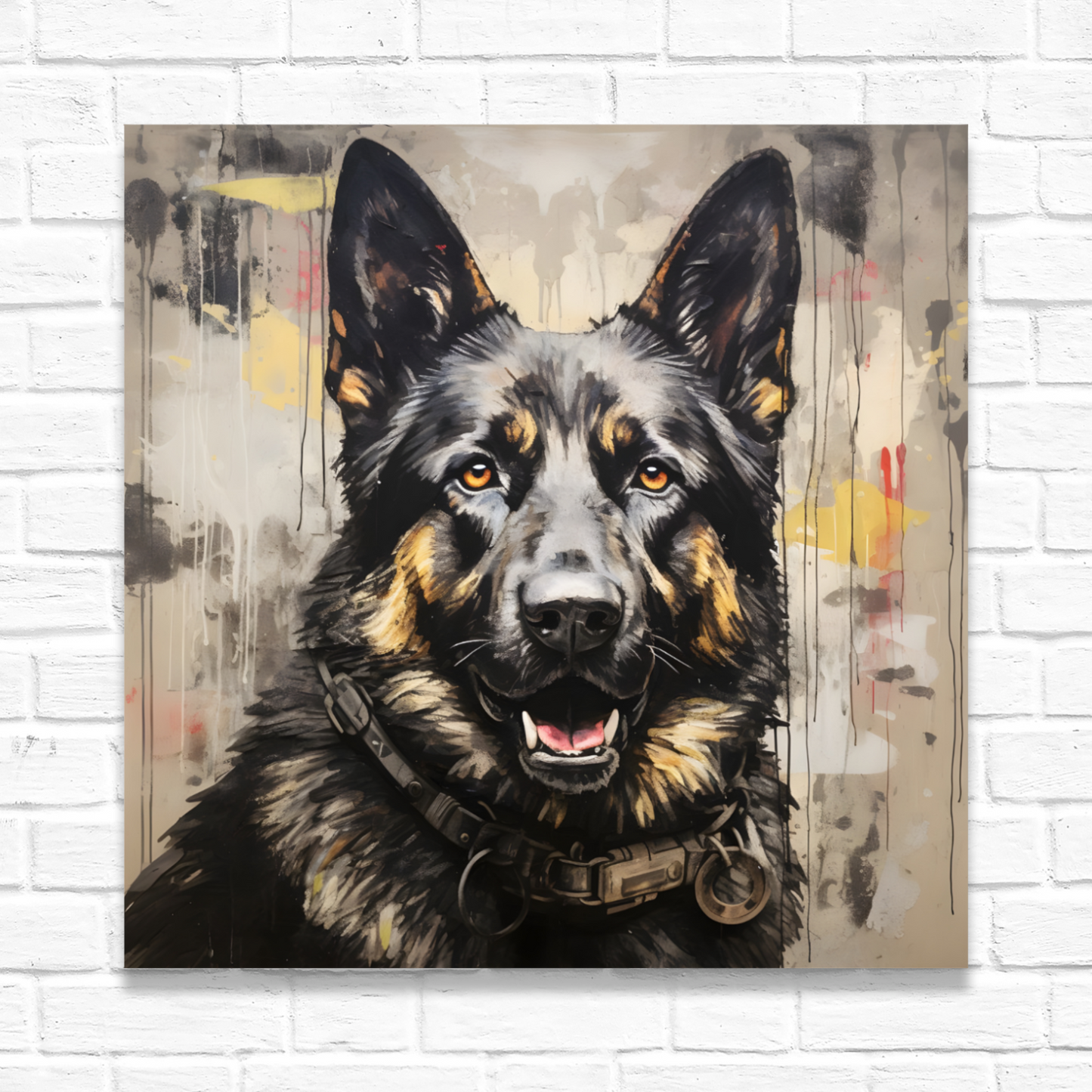 Shepherd Splash  Deluxe Box Square Canvas Prints