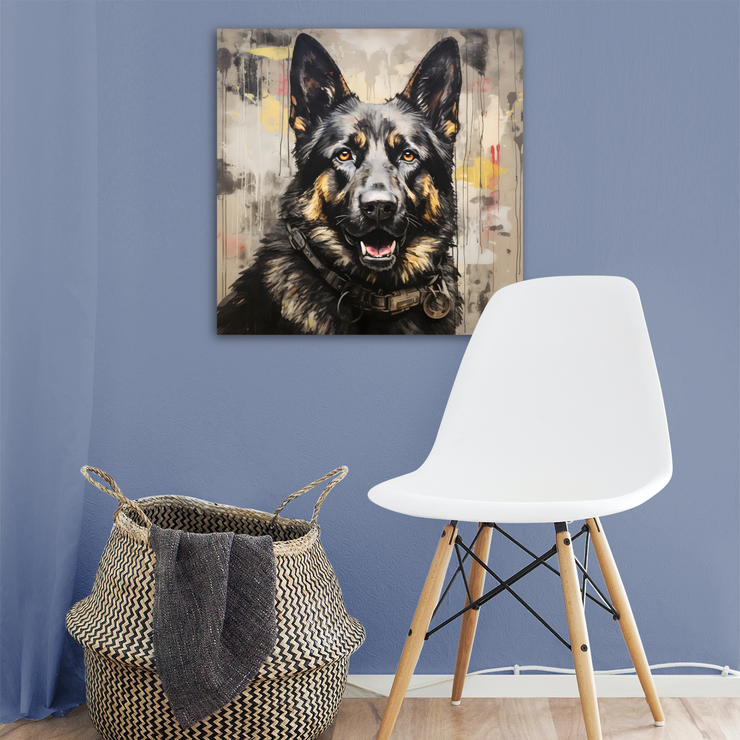 Shepherd Splash  Deluxe Box Square Canvas Prints