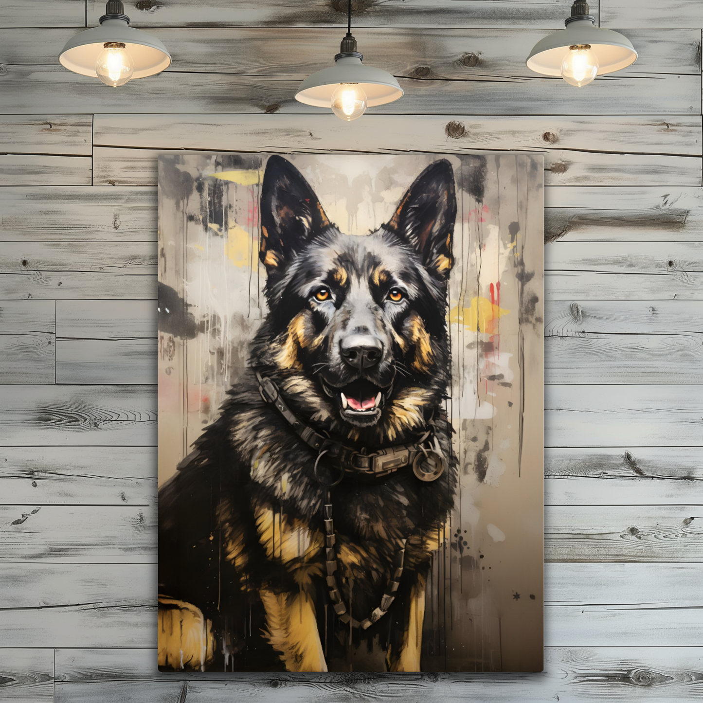 Shepherd Splash Premium Portrait Aluminum Prints