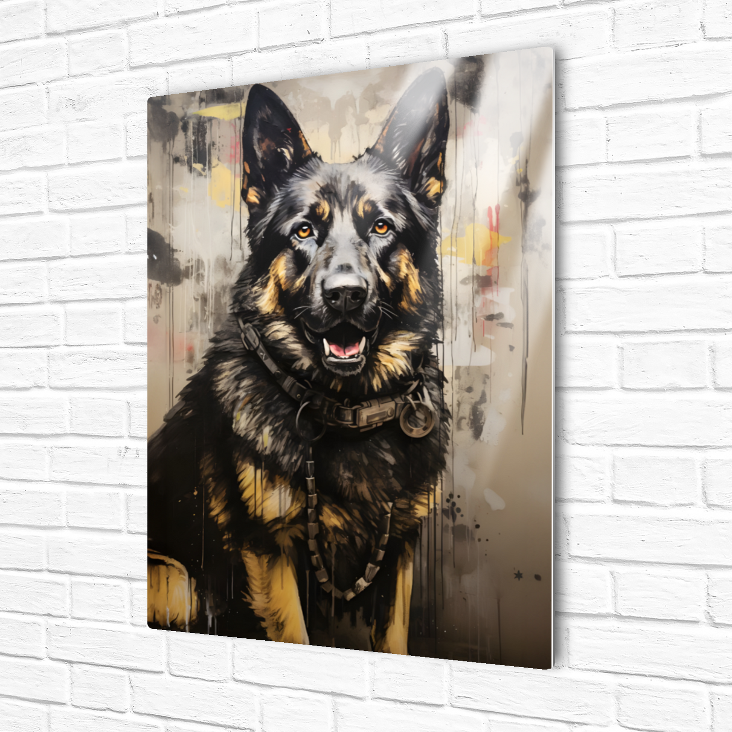 Shepherd Splash Premium Portrait Aluminum Prints