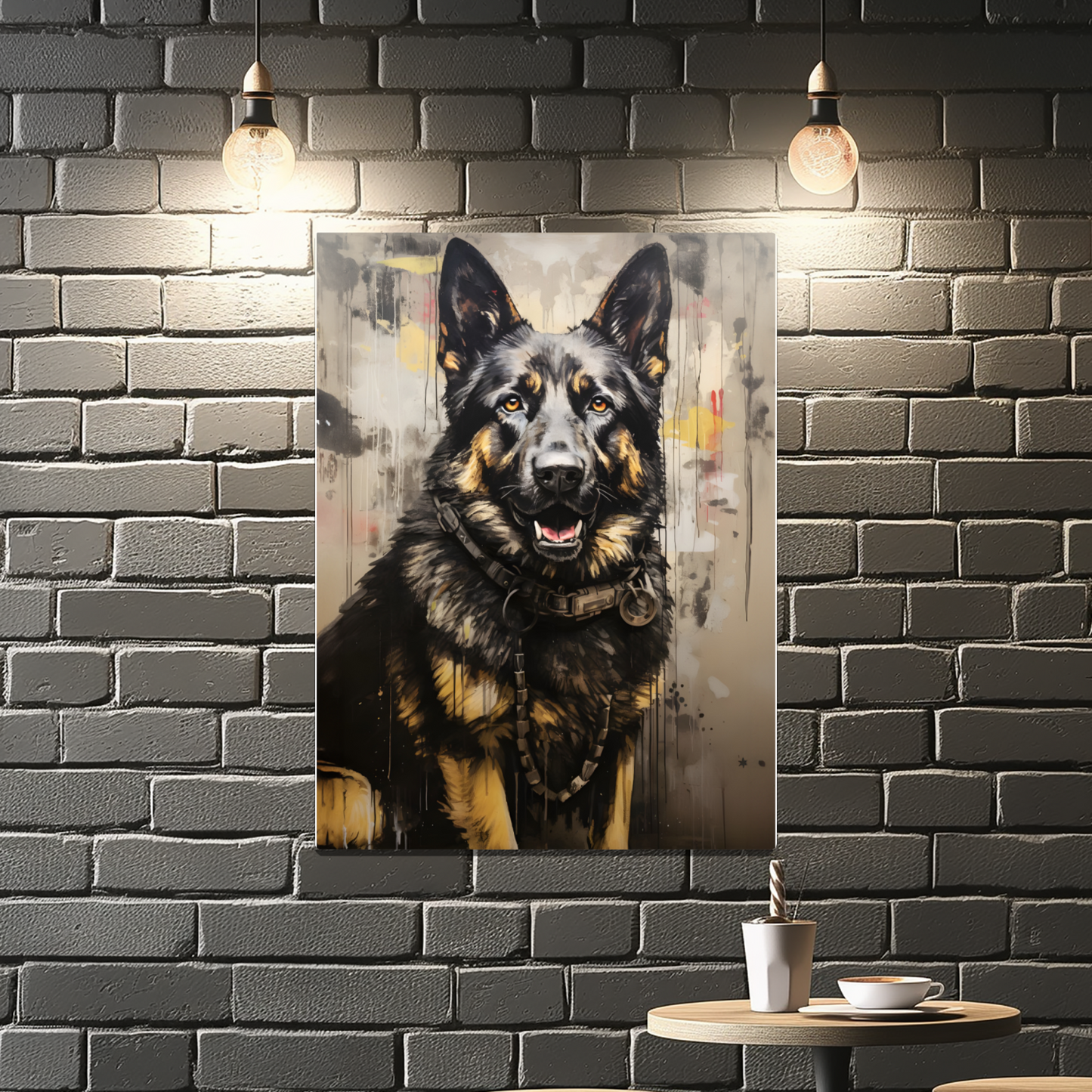 Shepherd Splash Premium Portrait Aluminum Prints