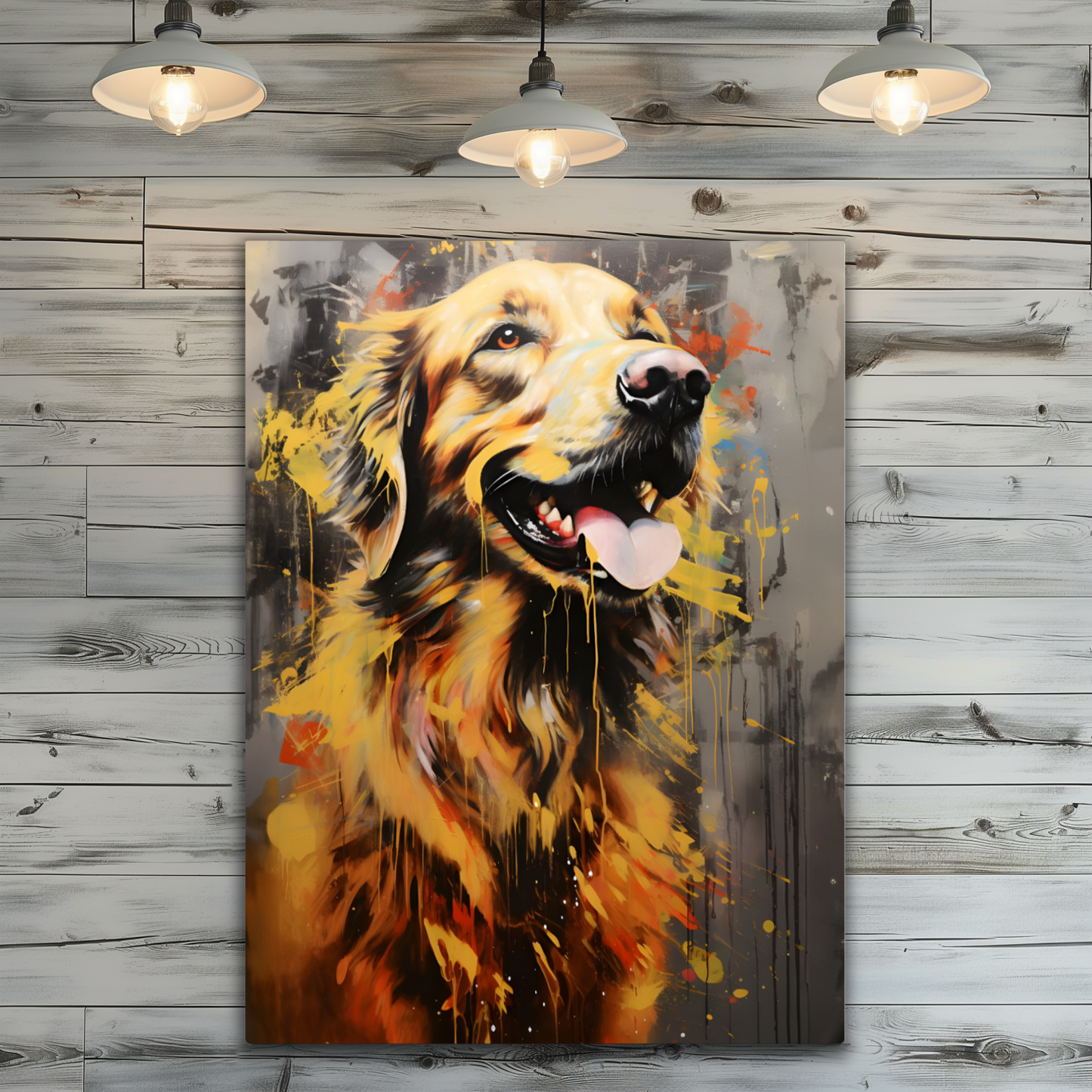 Retriever Radiance Premium Portrait Aluminum Prints