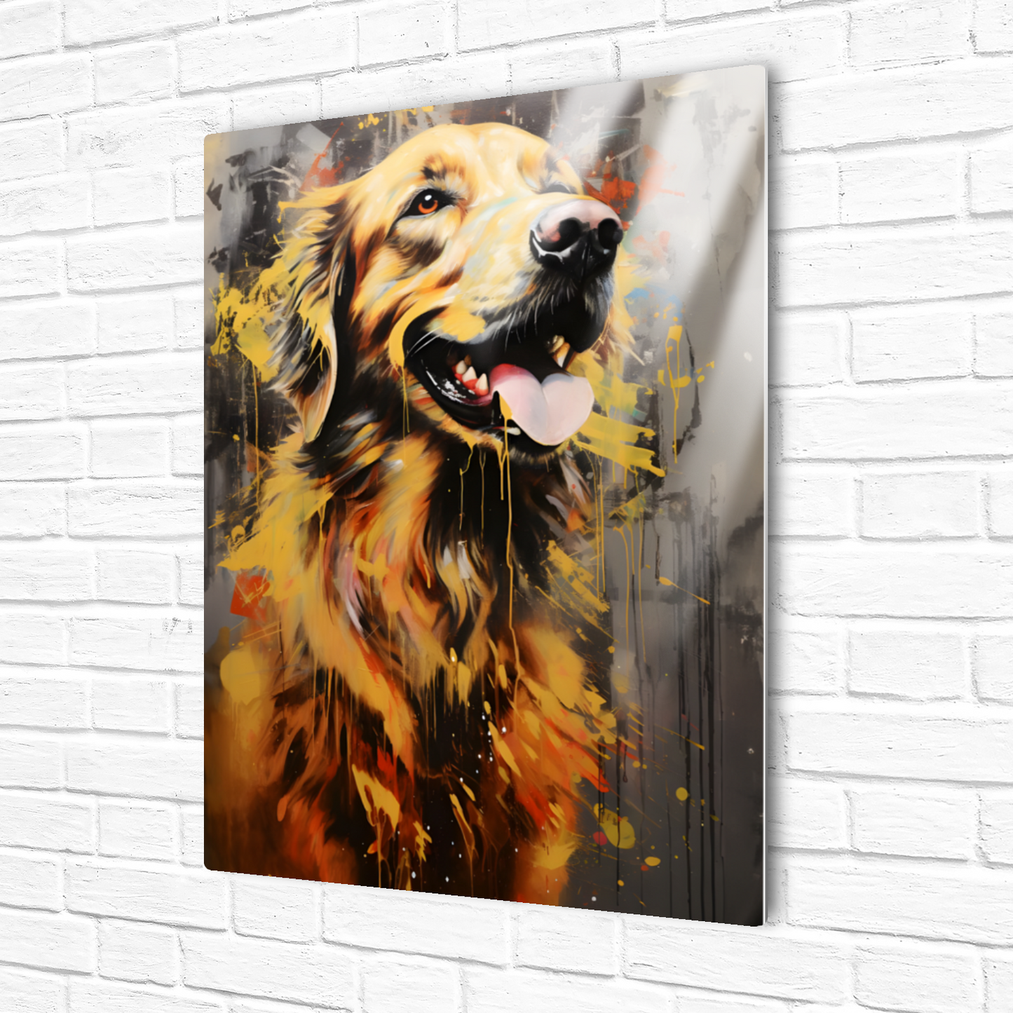 Retriever Radiance Premium Portrait Aluminum Prints