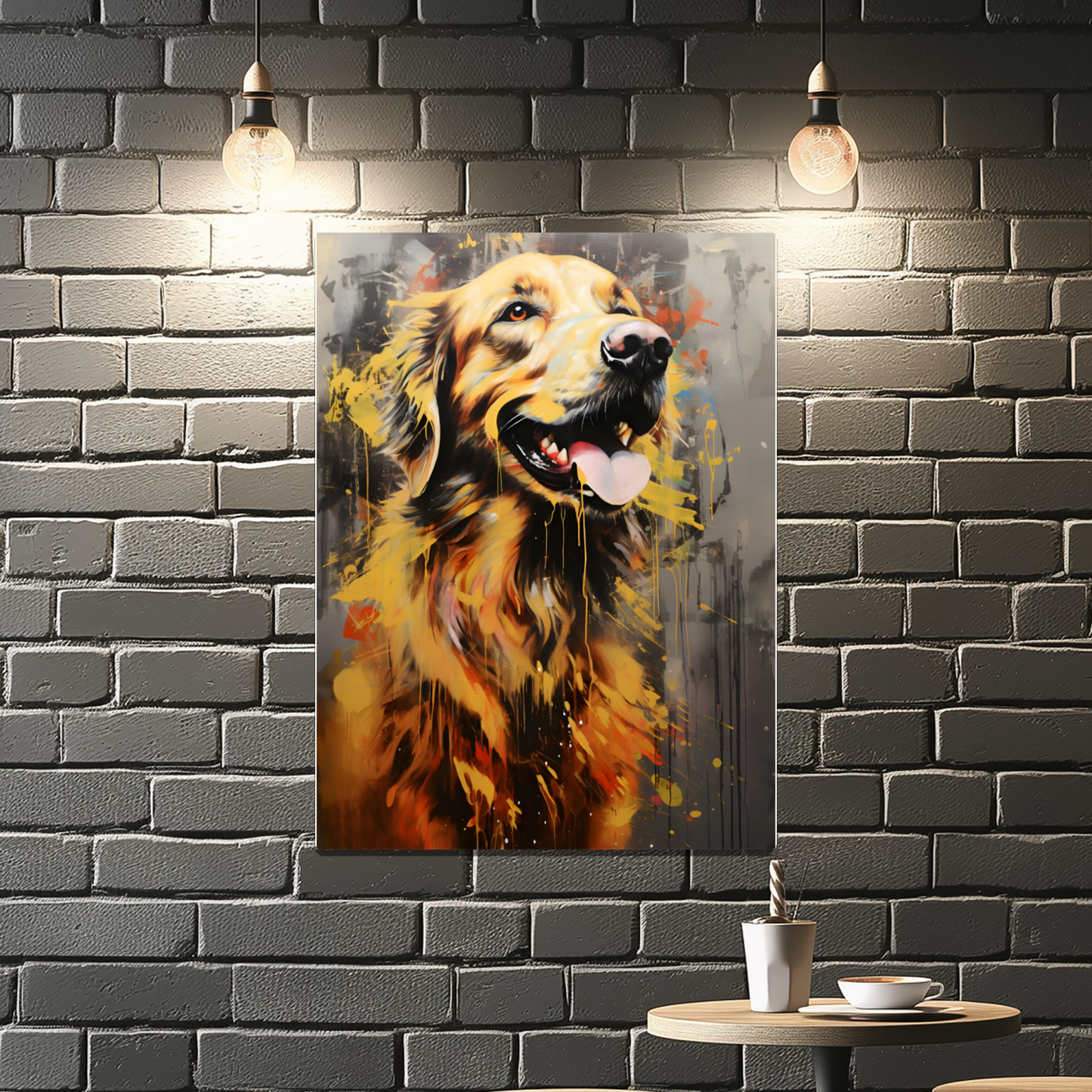 Retriever Radiance Premium Portrait Aluminum Prints