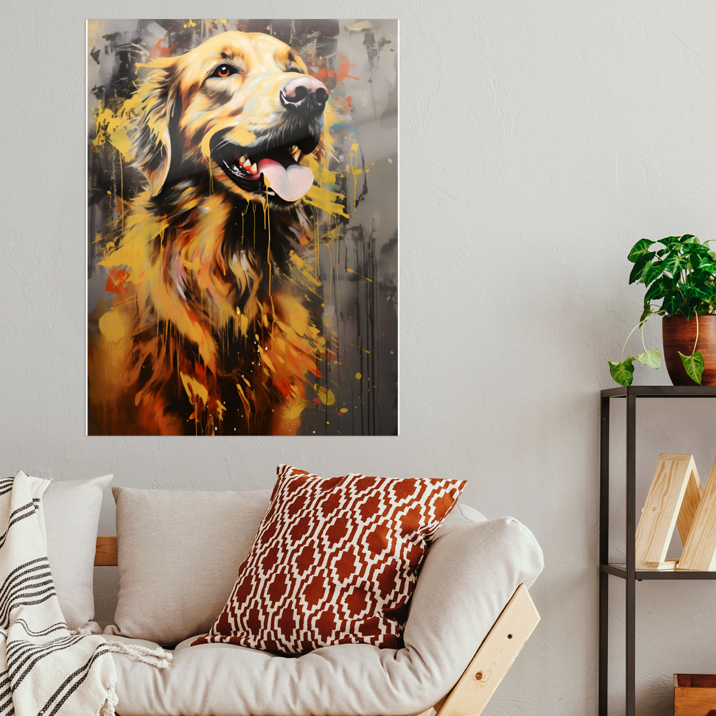 Retriever Radiance Premium Portrait Aluminum Prints