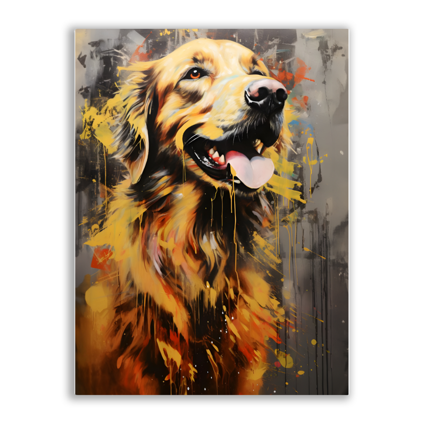 Retriever Radiance Premium Portrait Aluminum Prints