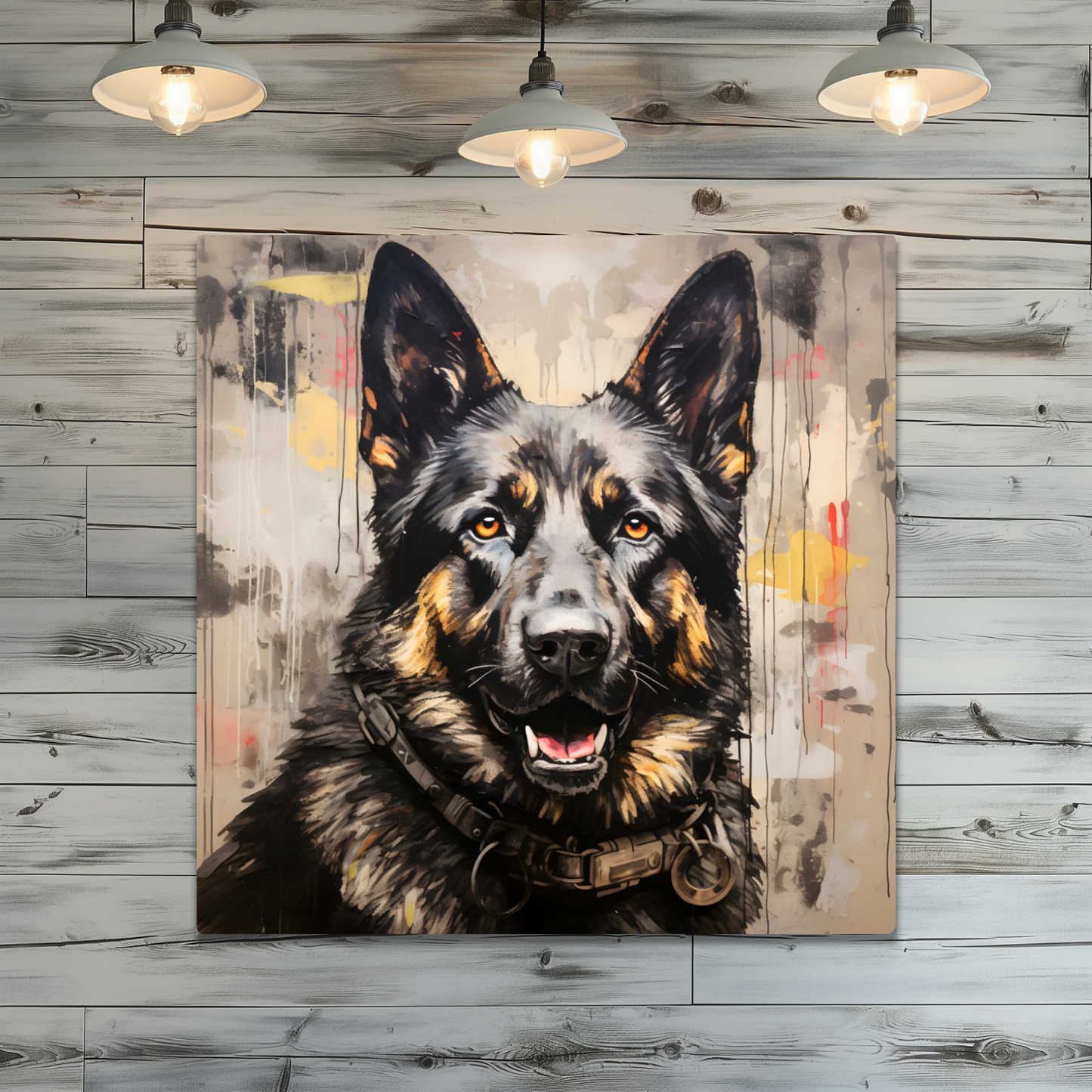 Shepherd Splash Premium Square Aluminum Prints