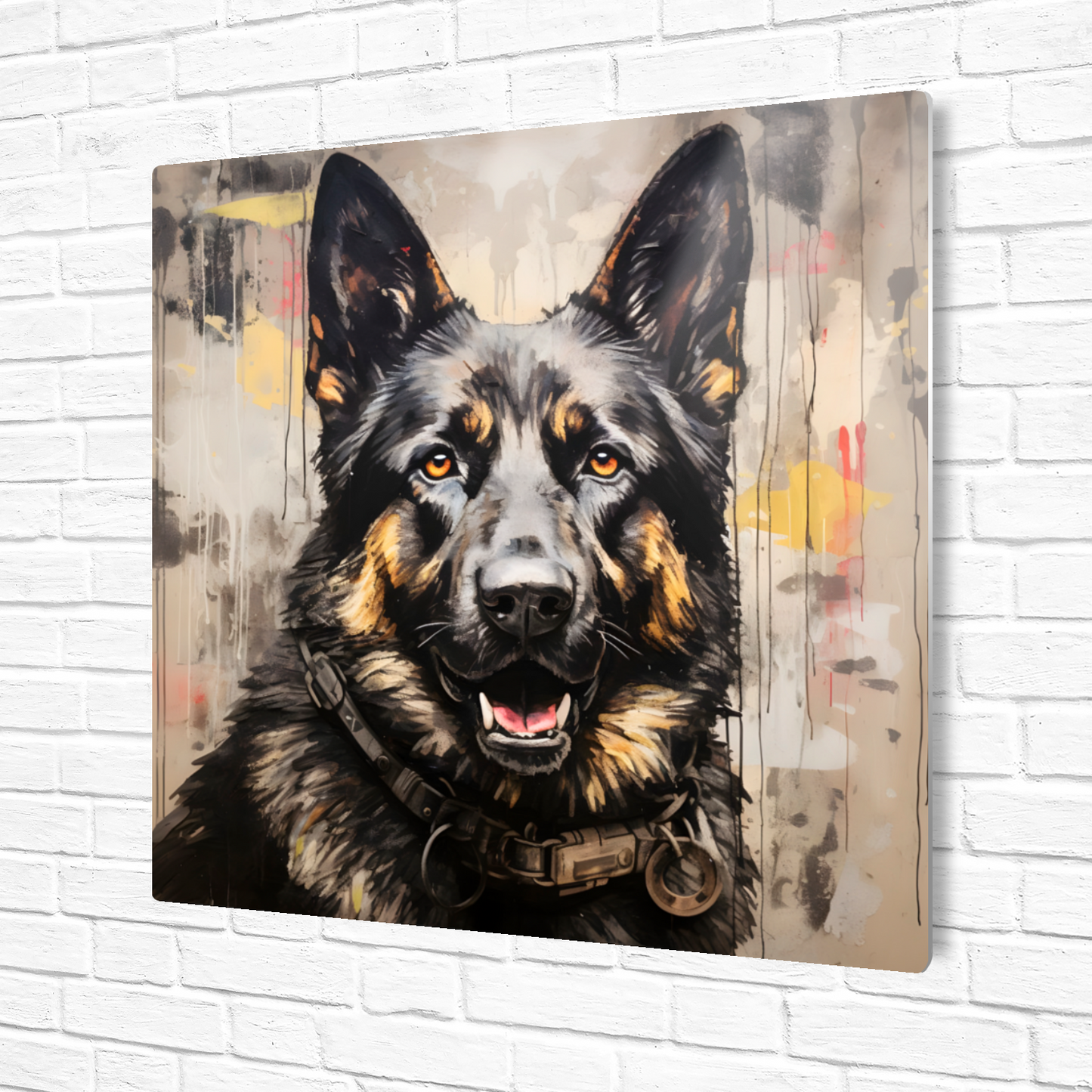 Shepherd Splash Premium Square Aluminum Prints