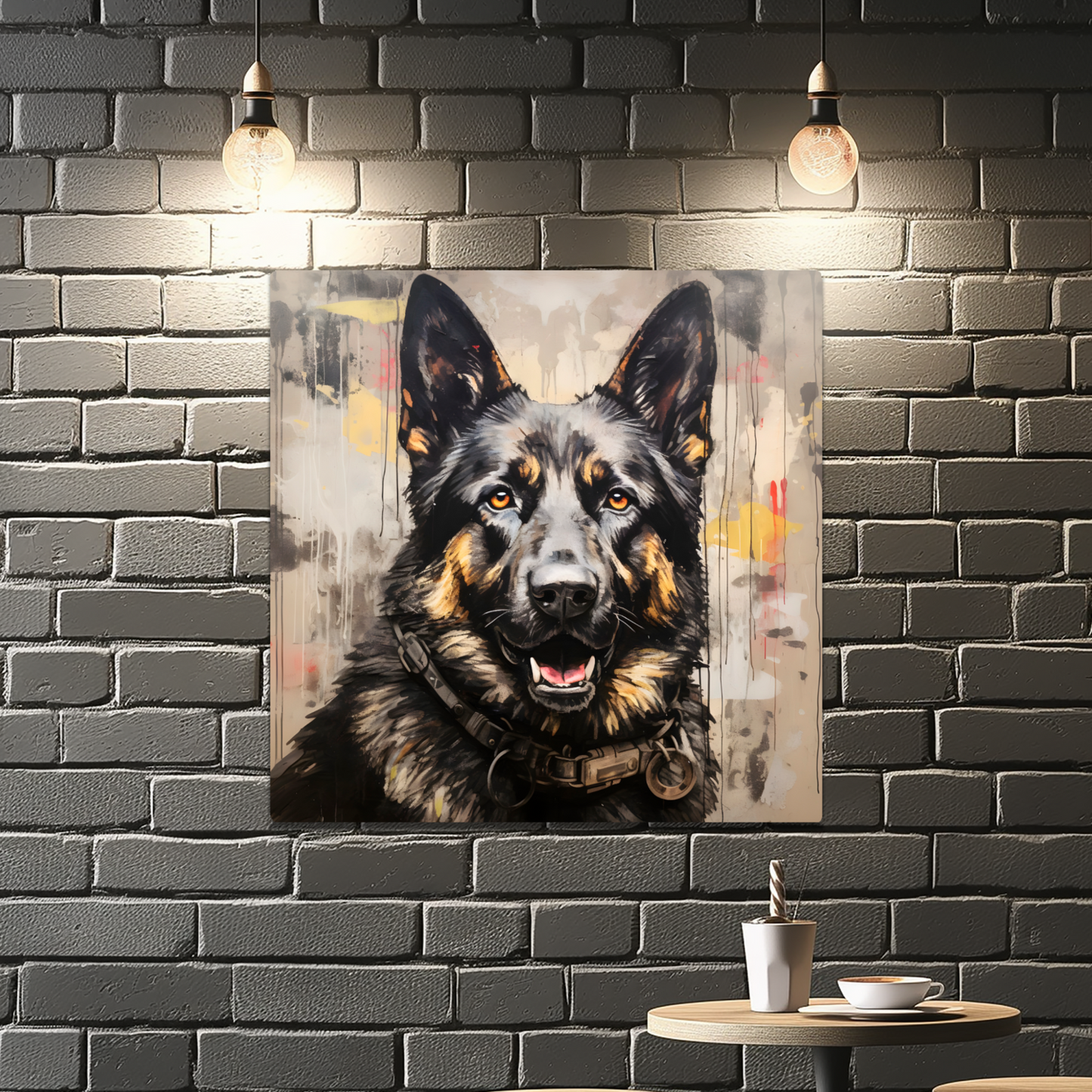 Shepherd Splash Premium Square Aluminum Prints