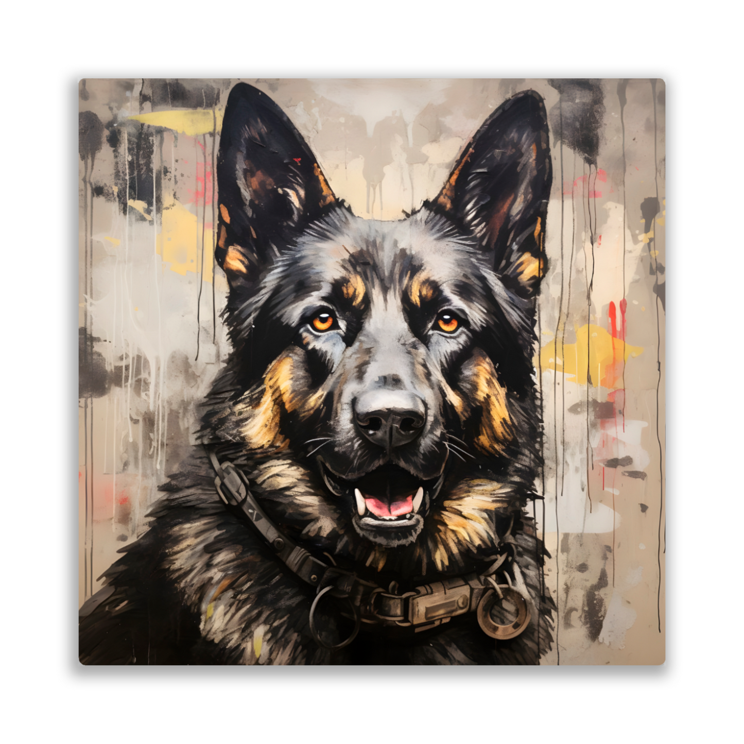 Shepherd Splash Premium Square Aluminum Prints