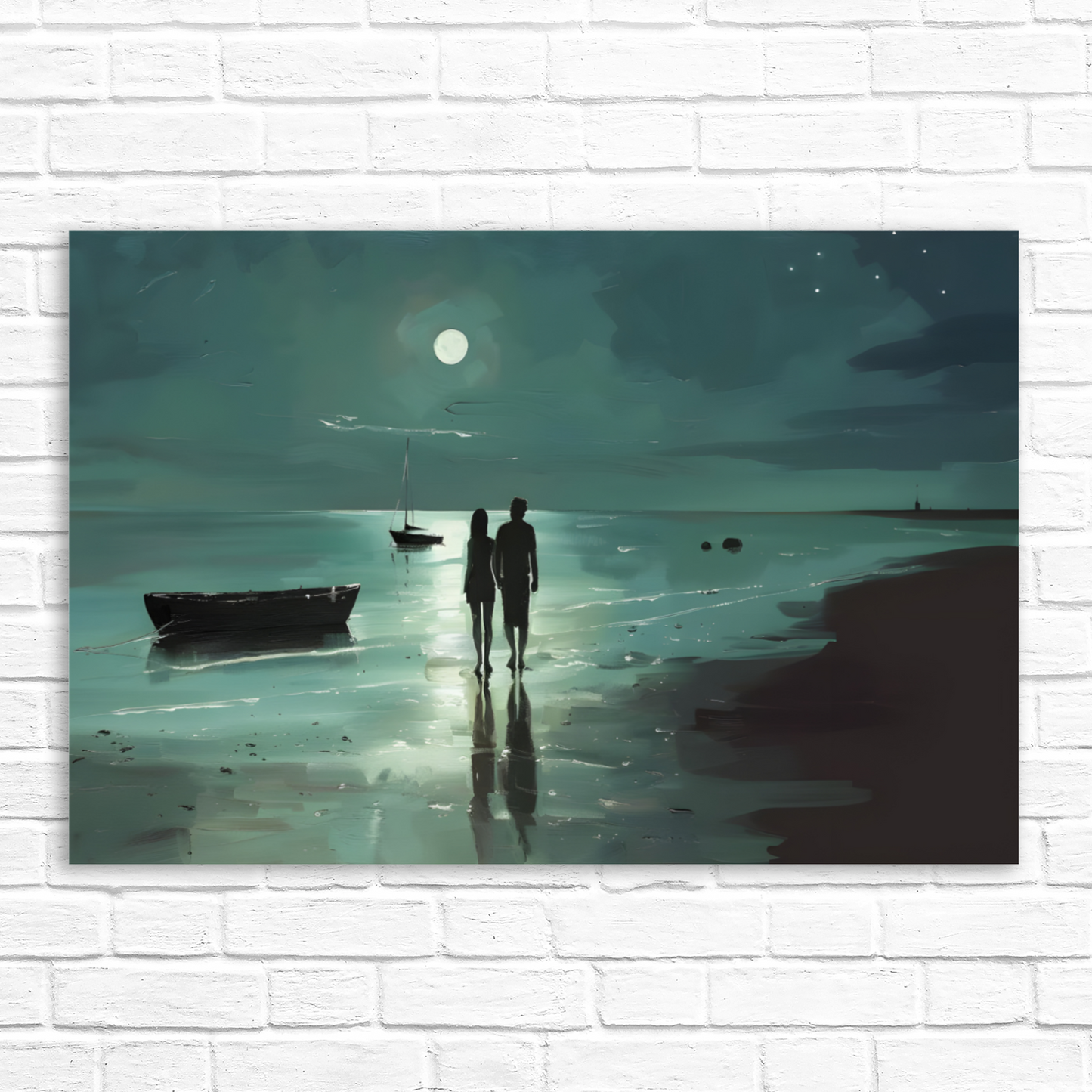 Nocturne's Reflection  Deluxe Box Landscape Canvas Prints