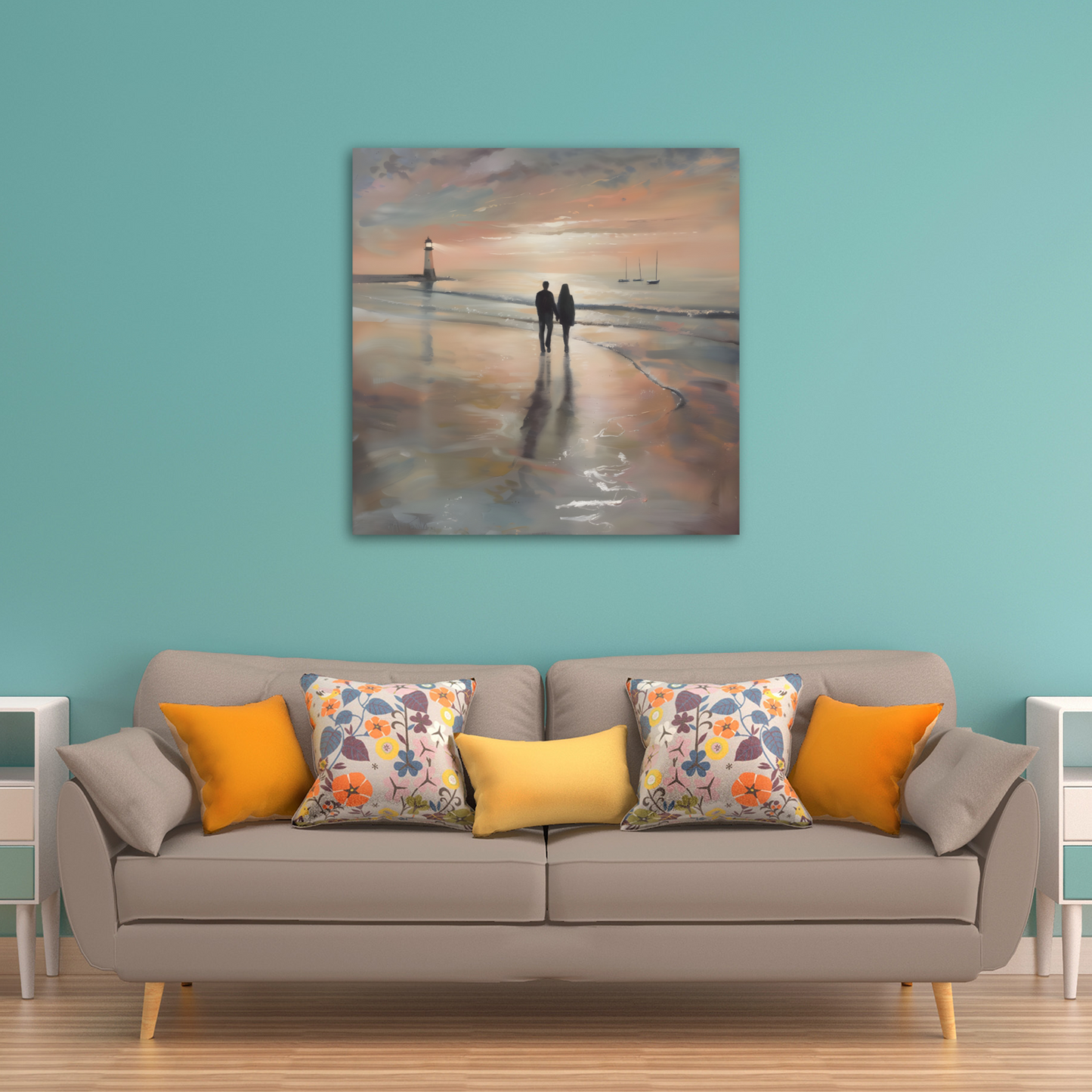 Sunset's Promise  Deluxe Box Square Canvas Prints