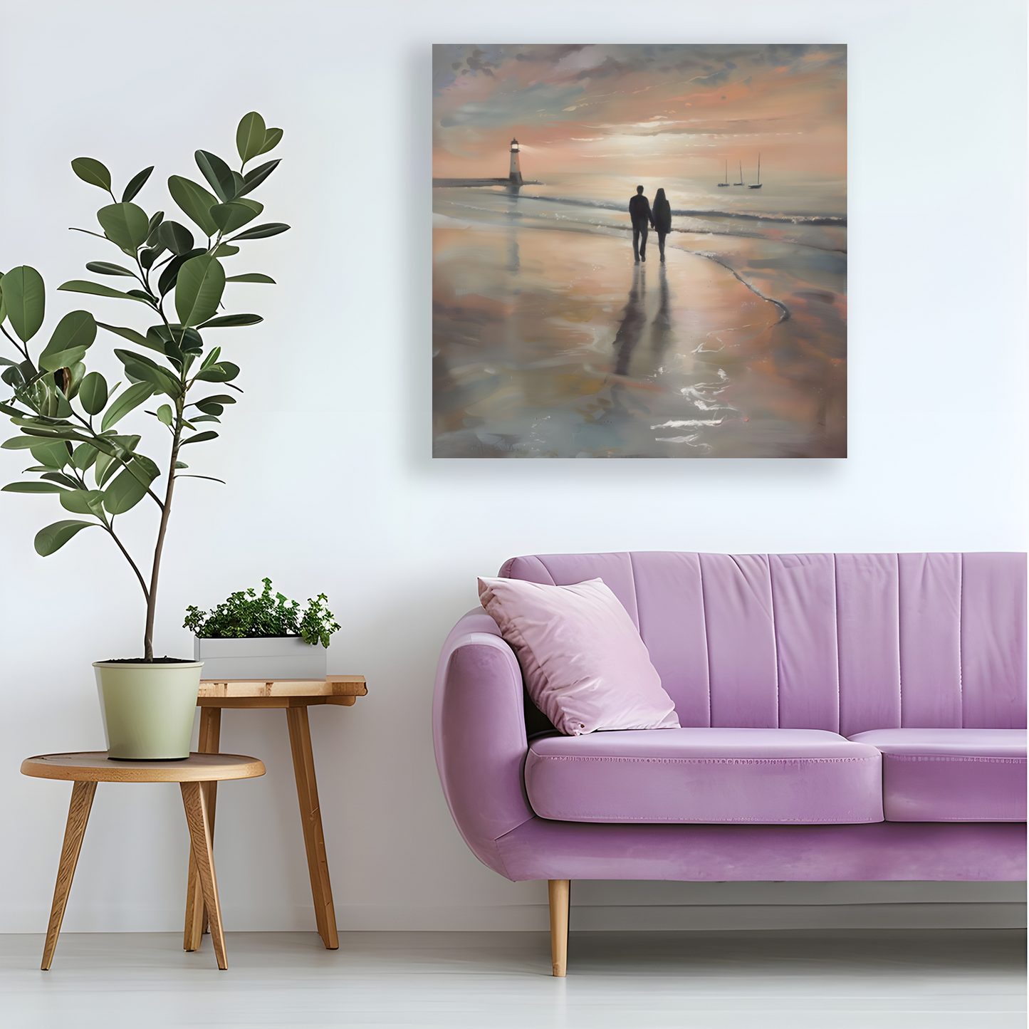 Sunset's Promise  Deluxe Box Square Canvas Prints