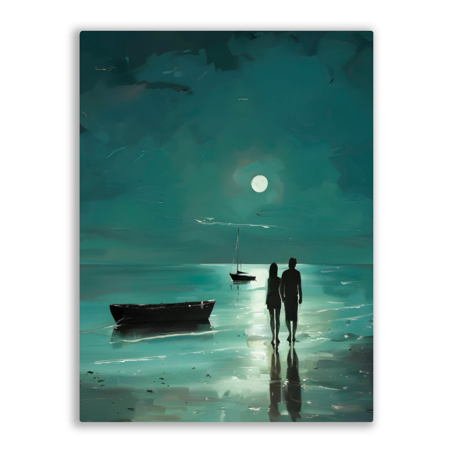 Nocturne's Reflection Premium Portrait Aluminum Prints