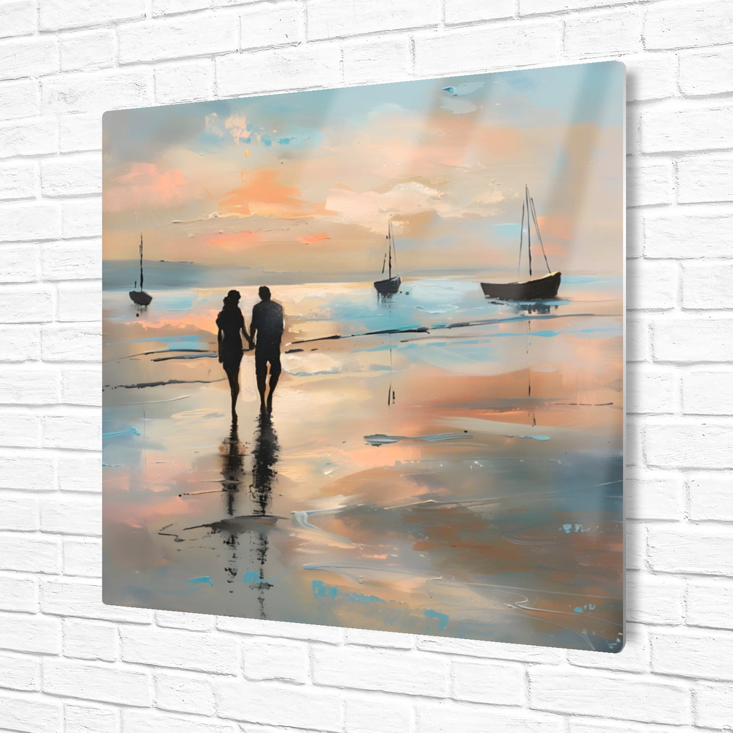 Twilight's Embrace Premium Square Aluminum Prints