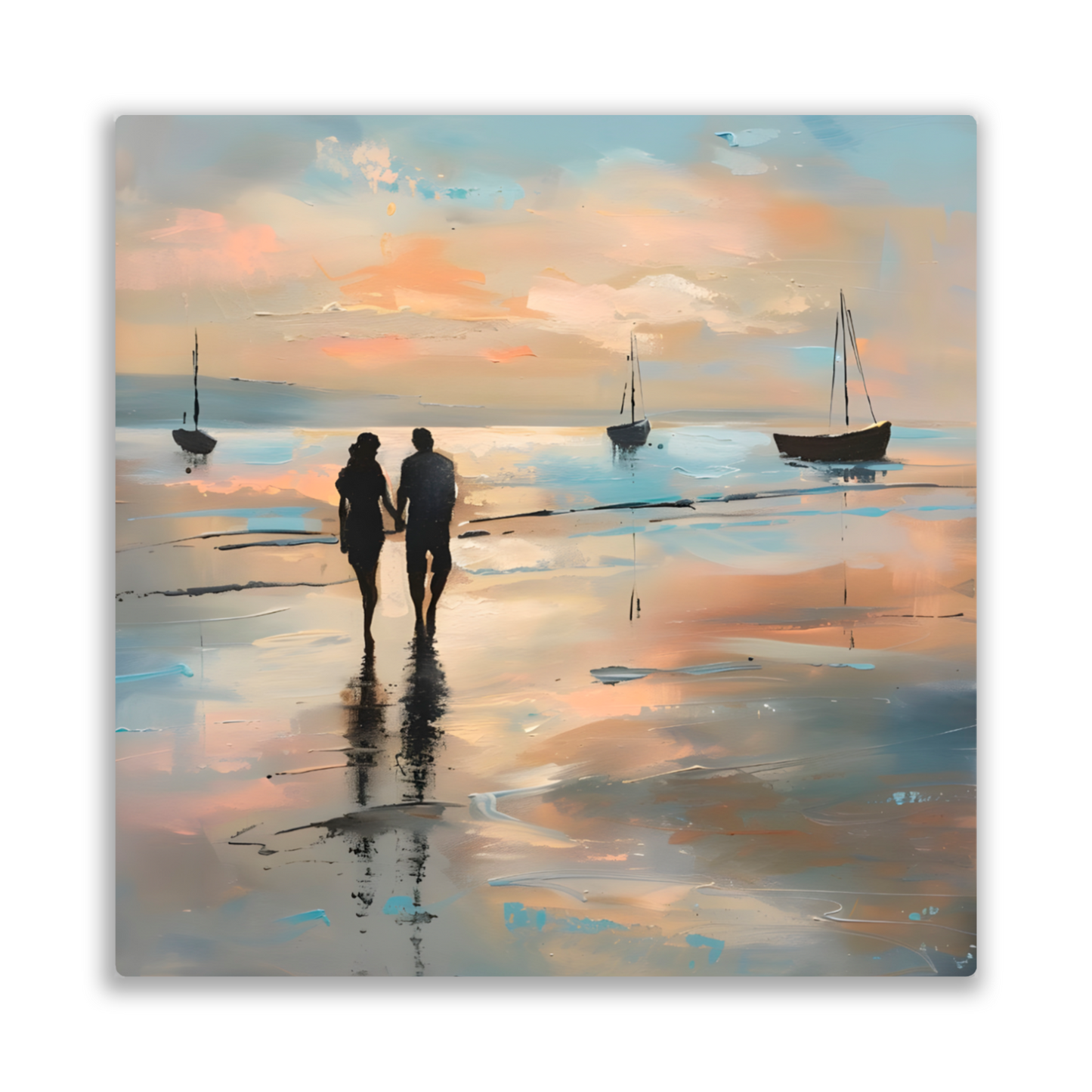 Twilight's Embrace Premium Square Aluminum Prints