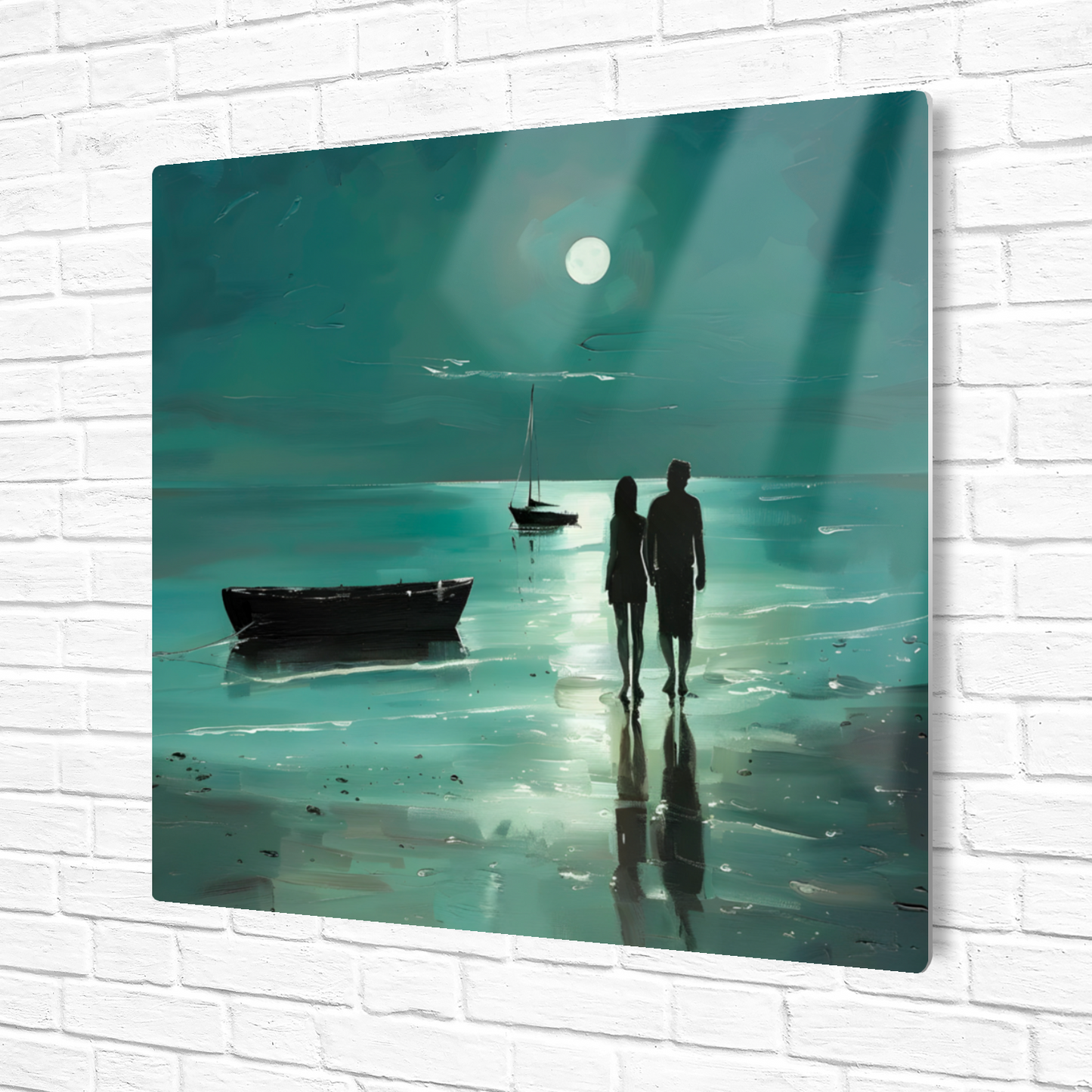 Nocturne's Reflection Premium Square Aluminum Prints